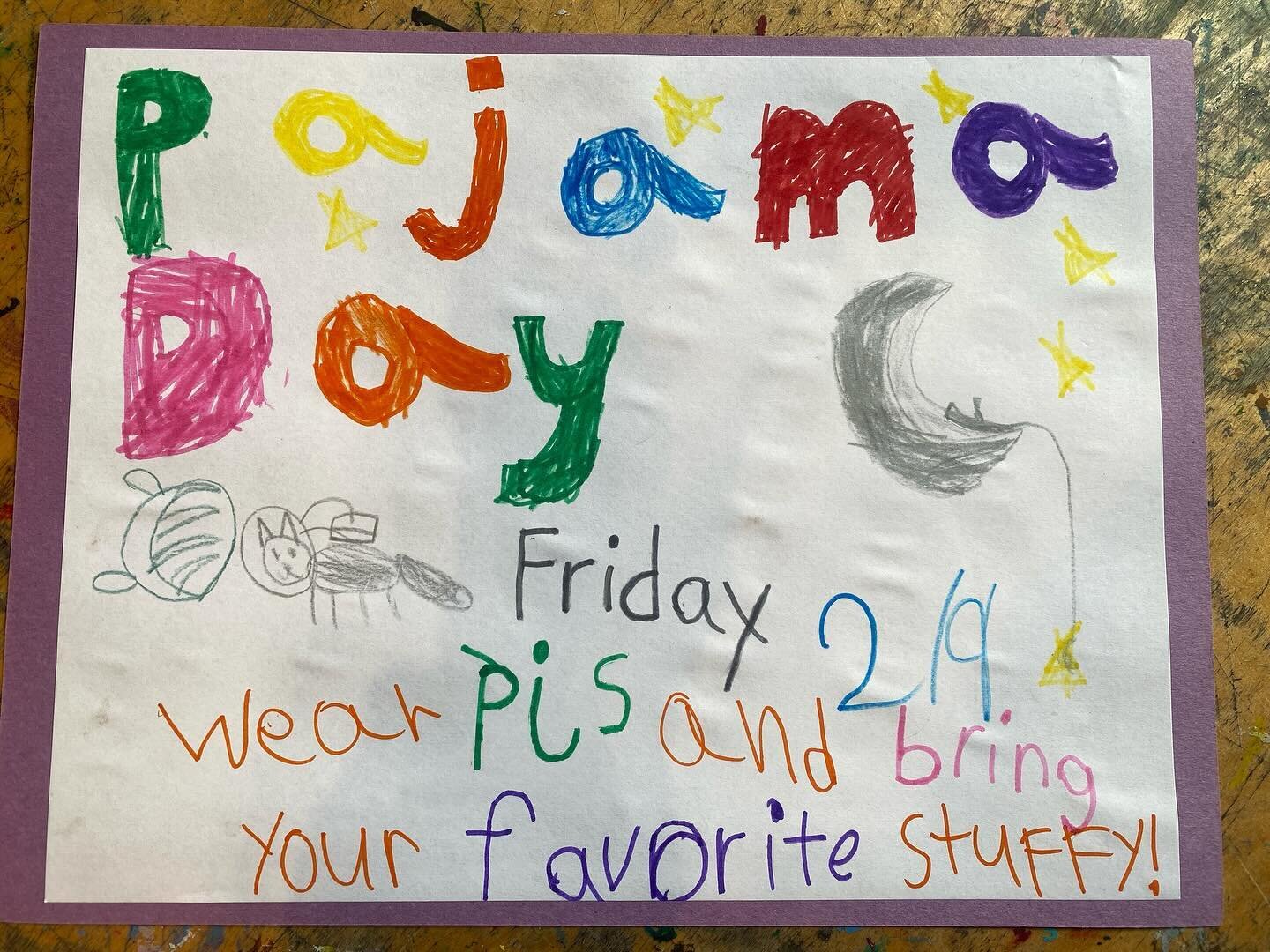 Spirit day on Friday: PAJAMA DAY! Who&rsquo;s getting cozy with us?! #orchardschoolaptos #spiritday