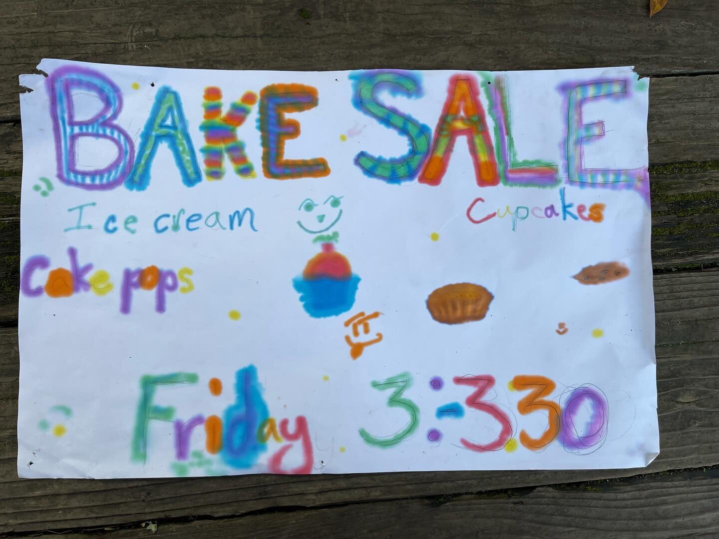 BAKE SALE was a wonderful success! Thank you to everyone who contributed and participated in helping the 5/6th graders raise money for their backpacking trip!!!!
