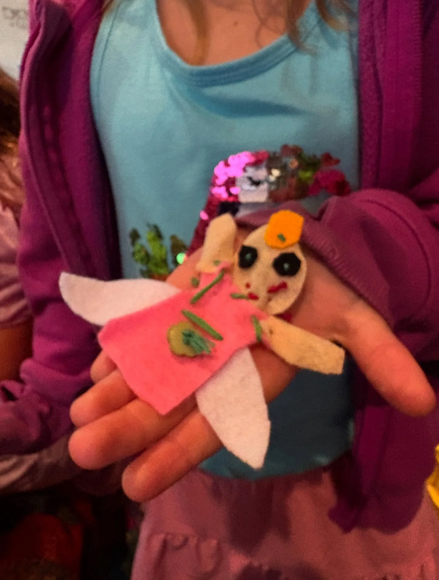 The most adorable fairy made by Ivy in sewing elective class. 🧚&zwj;♀️🧚&zwj;♀️🧚&zwj;♀️🧚&zwj;♀️