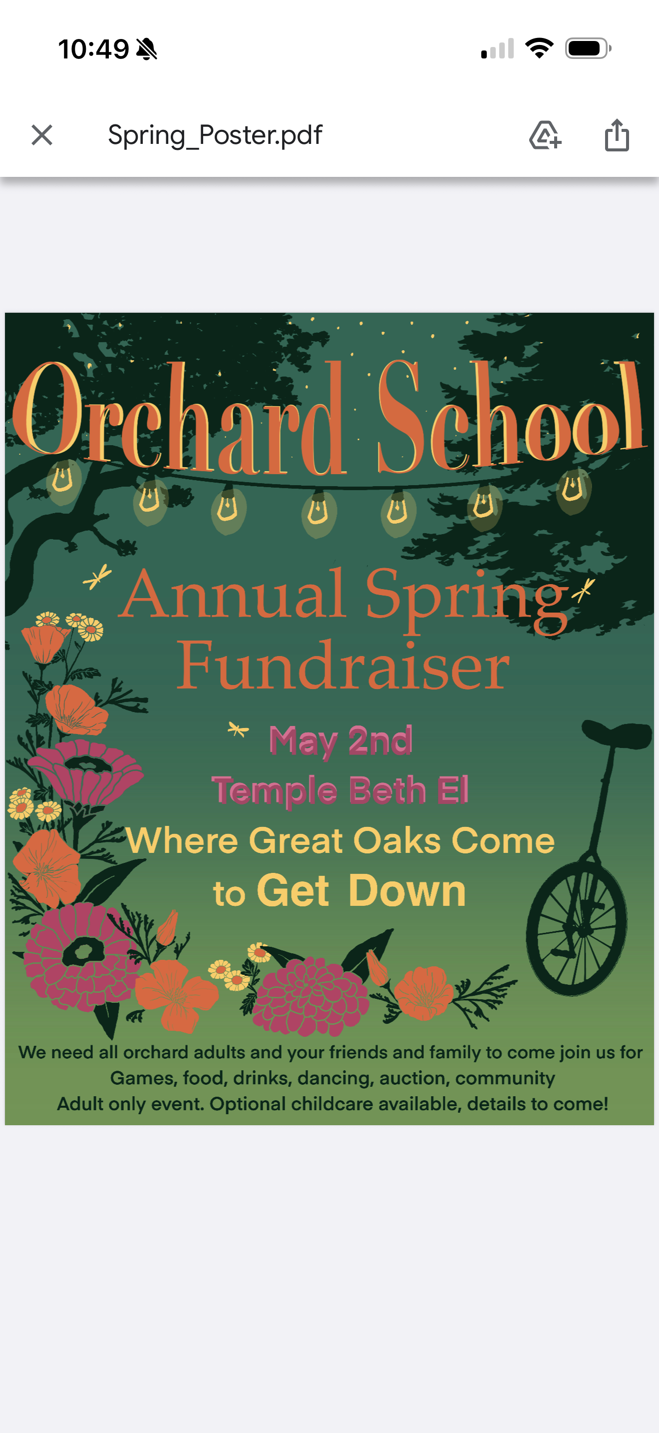 Spring Fundraiser -- Parents' Night Out