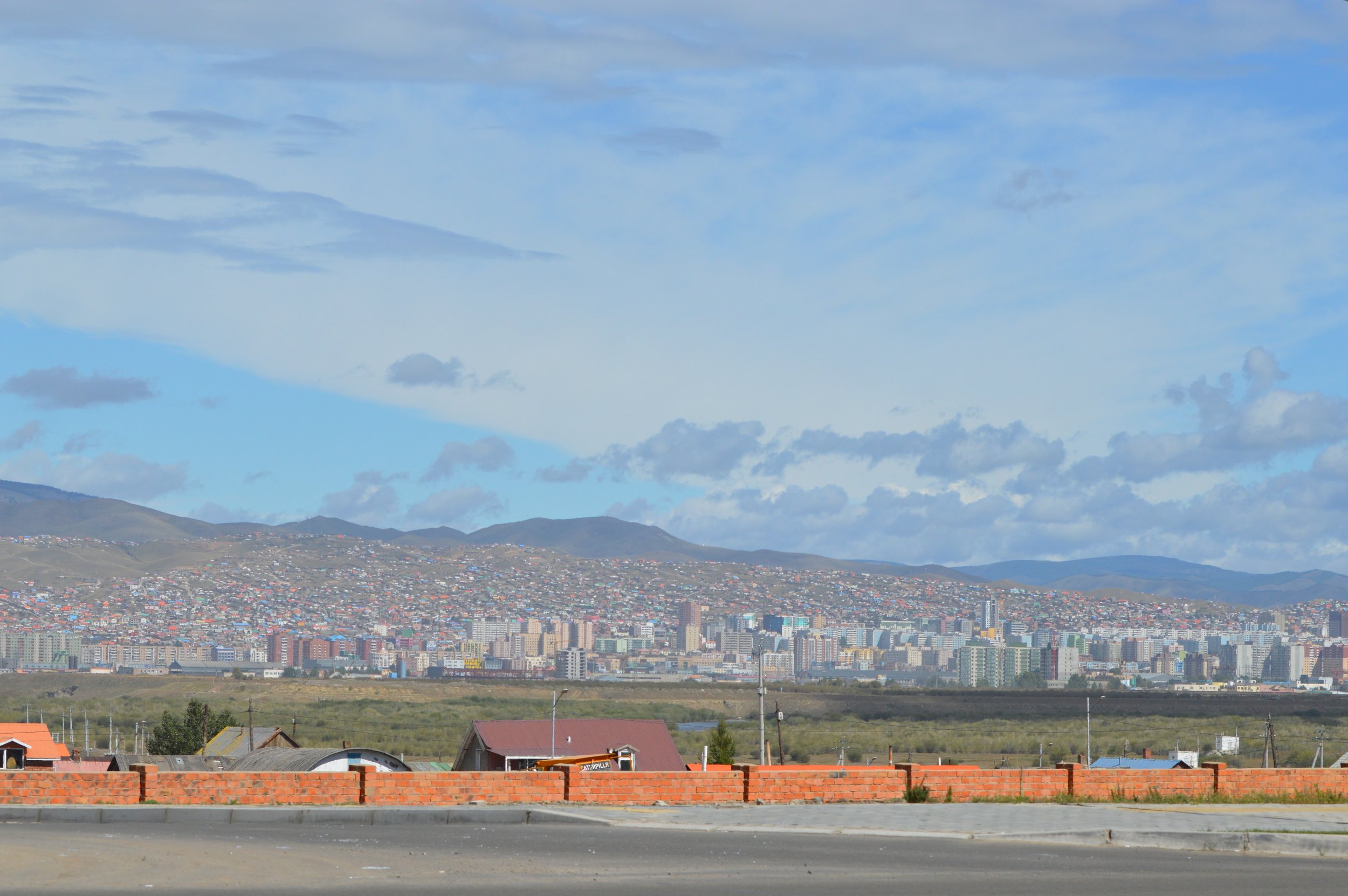 The city of Ulaanbaatar continues to grow and stretch up and across the hillside as more people move into the city from the country