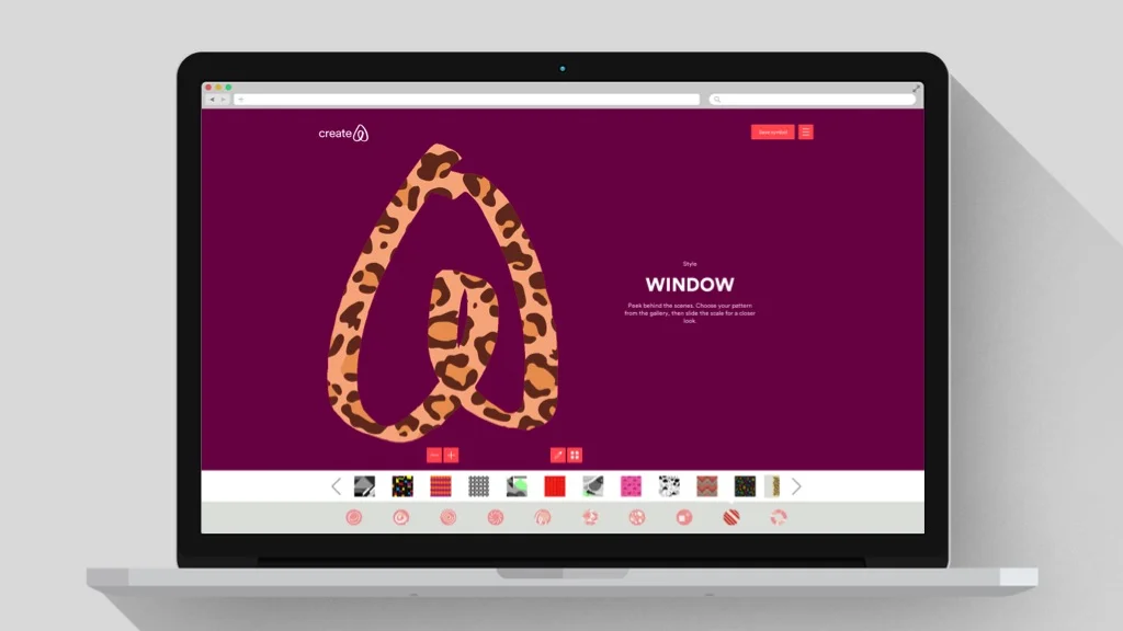 Within the site, a custom symbol tool allowed users to tell and share their personal story about the brand (host and or guest perspective)