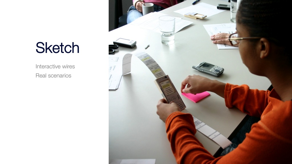 Scenario based use case sessions with early majority users