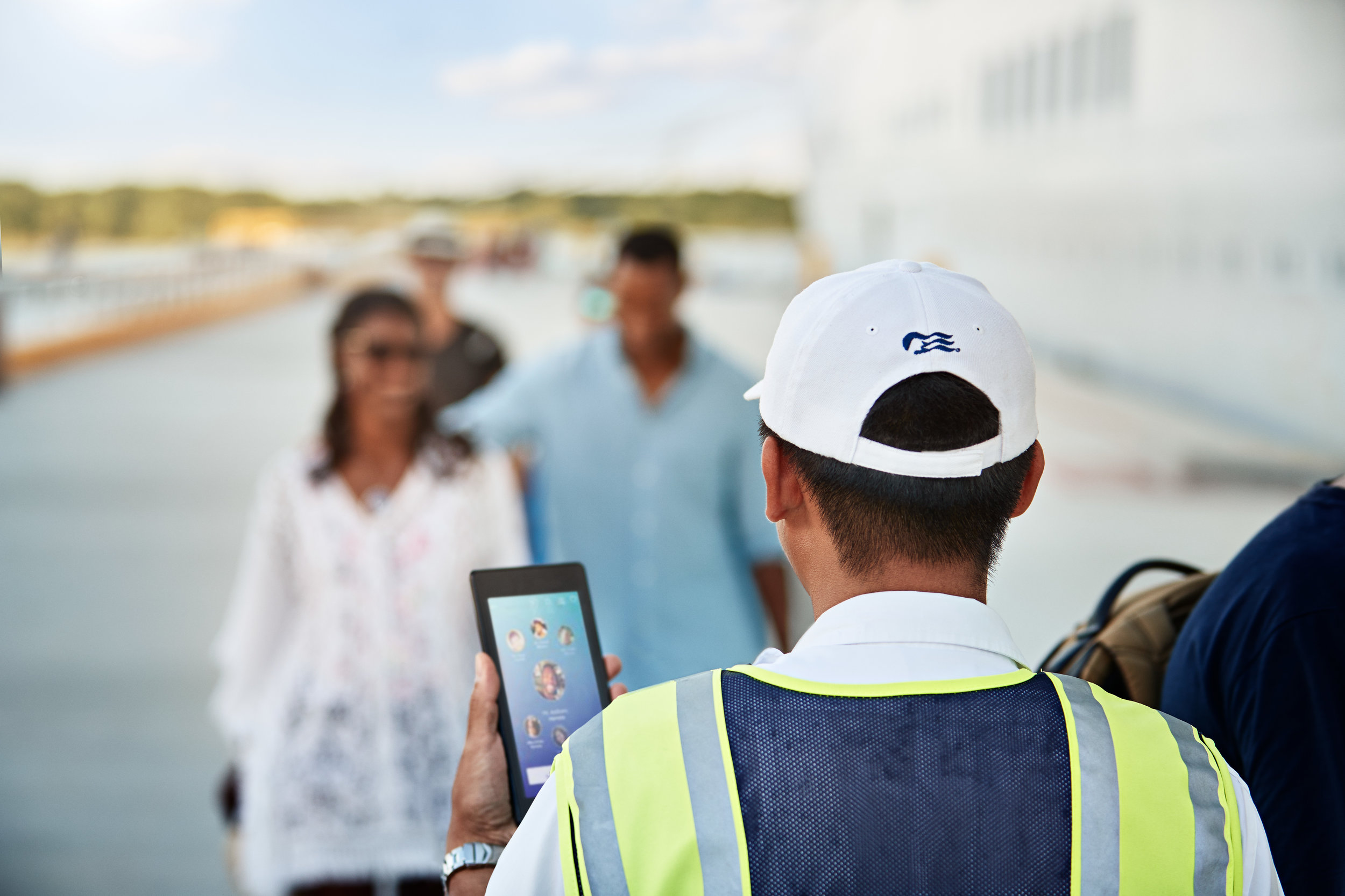 PROXIMITY WAVE in use by crew member boarding passengers