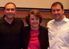 RWF's Jeff Cotter and Mike Thomas meeting with Senator Diane Feinstein in Washington, DC.