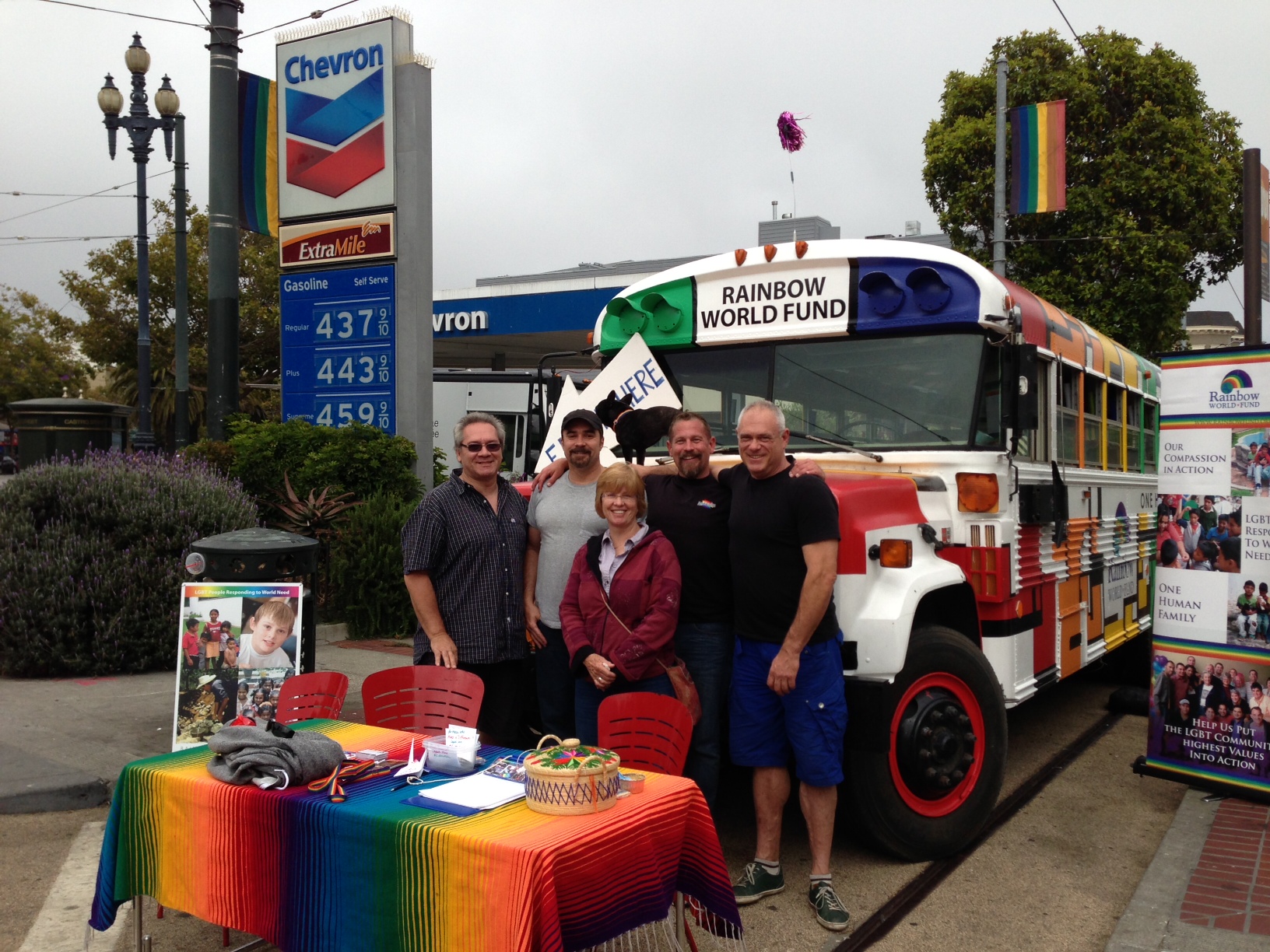 RWF volunteers doing outreach in the Castro neighborhood in San Francisco, CA.