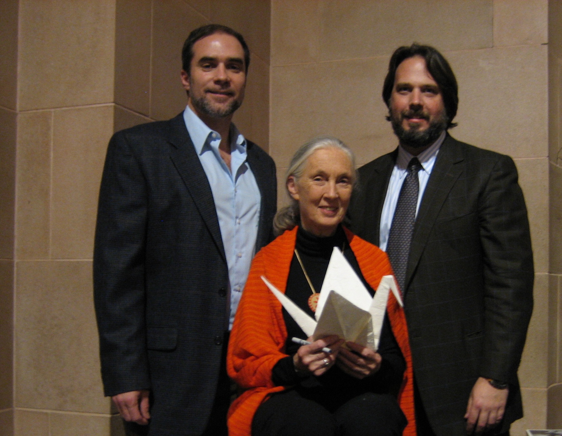 Jeff Cotter, Dame Jane Goodall, Paul Stankiewicz