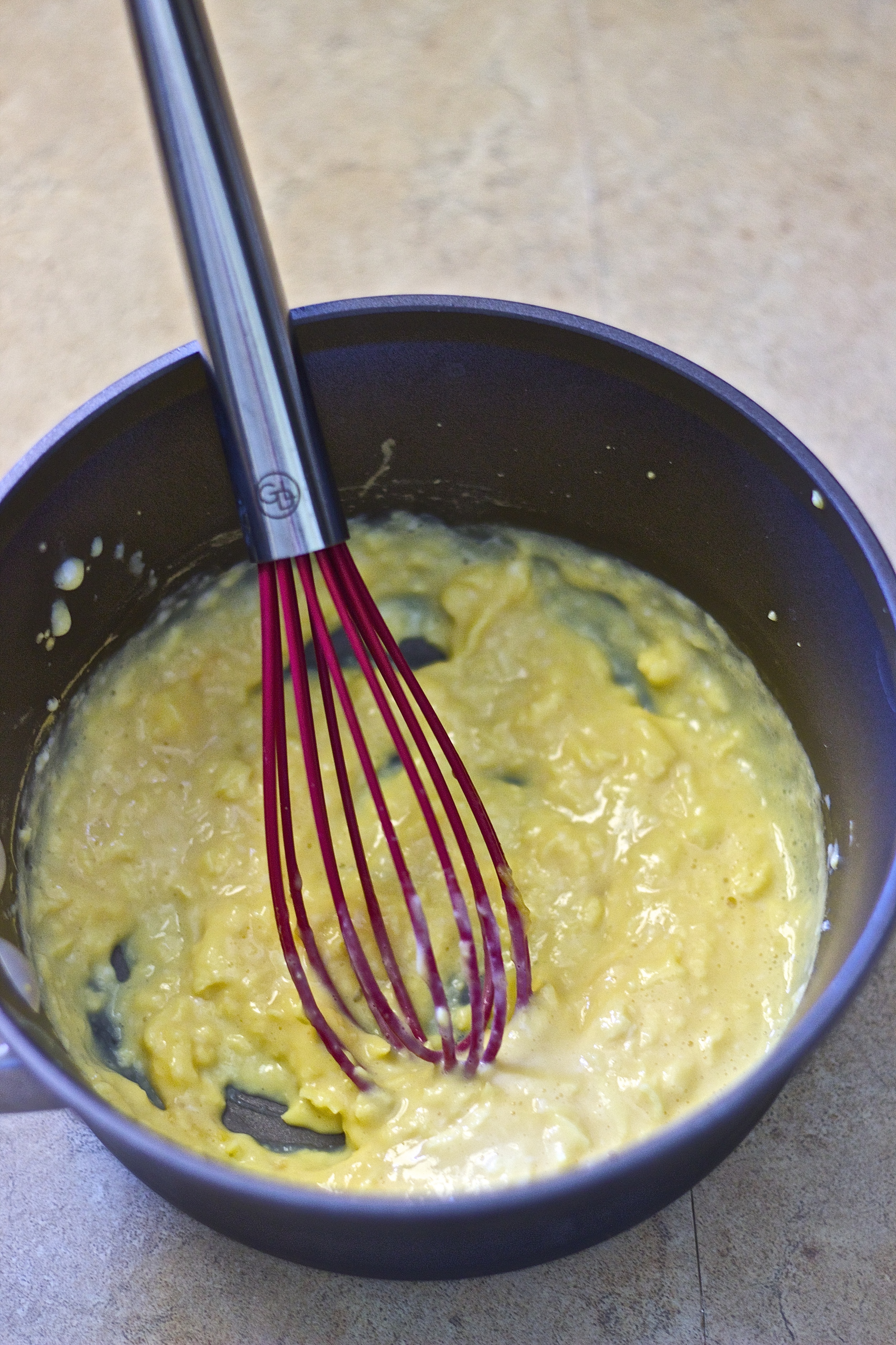 Creamiest Scrambled Egg Tartine with Sriracha Aioli, Goat Cheese, & Avocado | Kneading Home