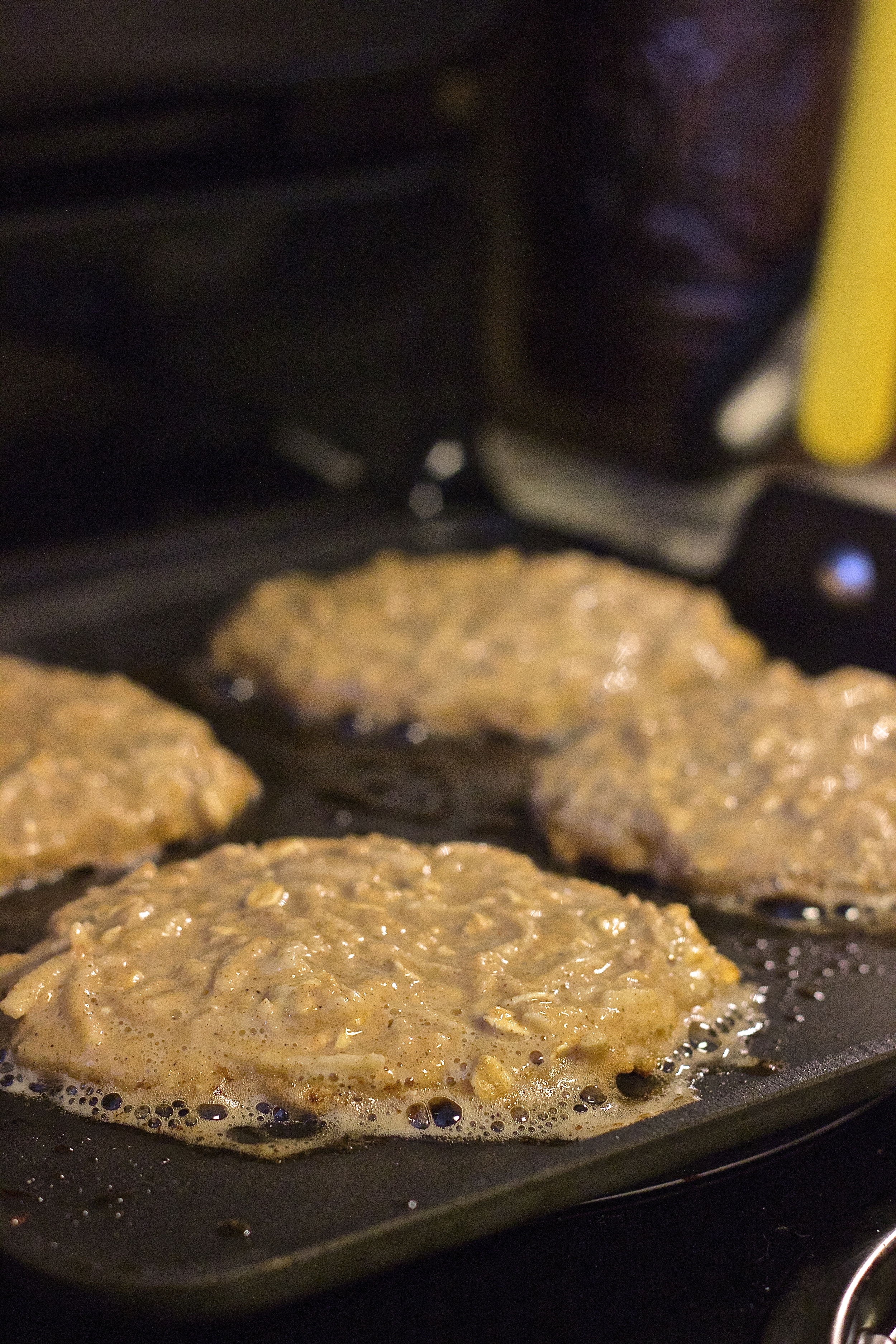 Spiced Apple & Oat Pancakes | Kneading Home