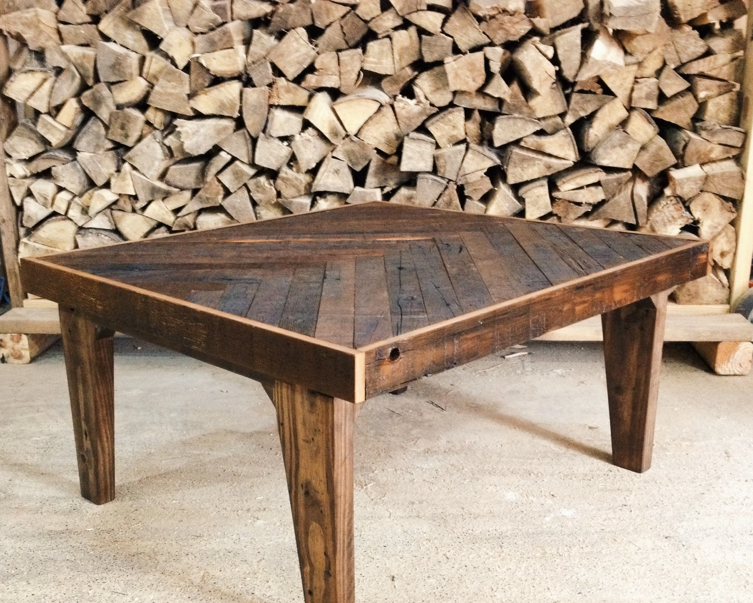 Herringbone Barn Wood Coffee Table II