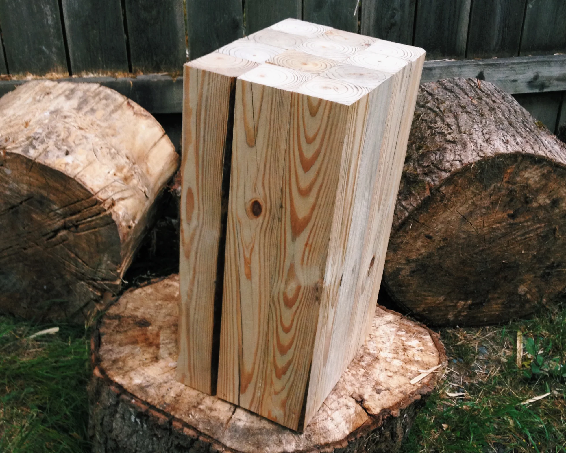 'Raw Timber' End Table