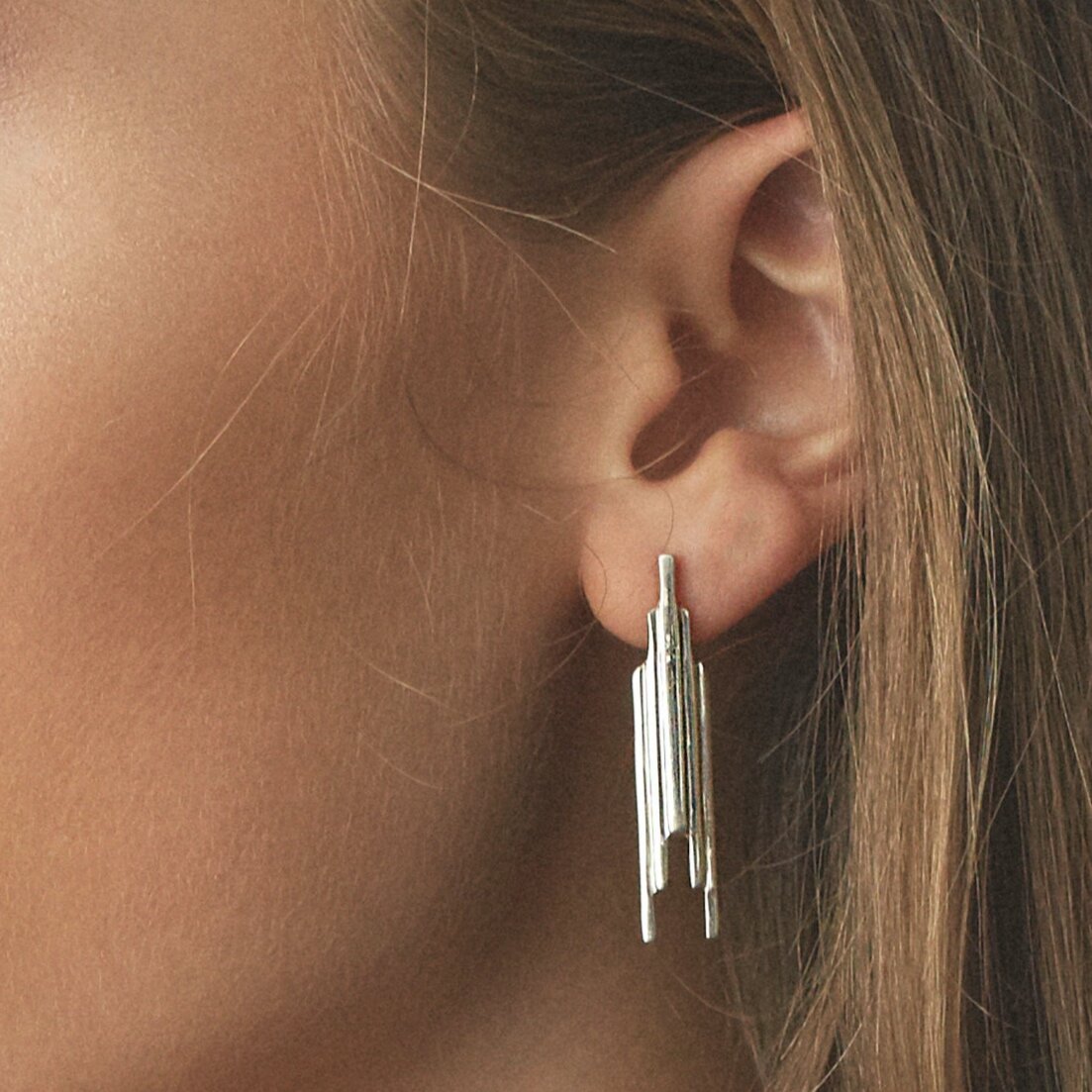 stack-earrings-silver-art-deco