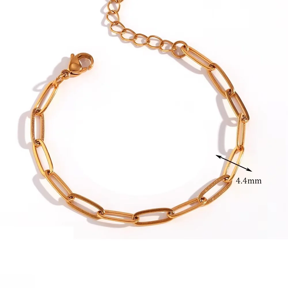 Paperclip Bracelet Gold