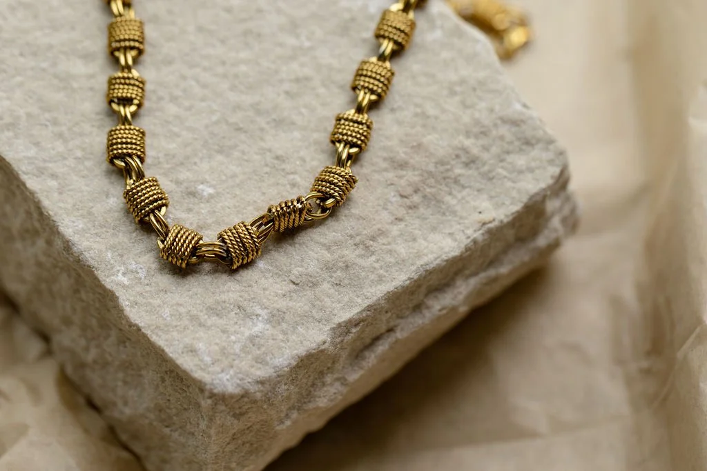 Woven Chunky Chain Necklace