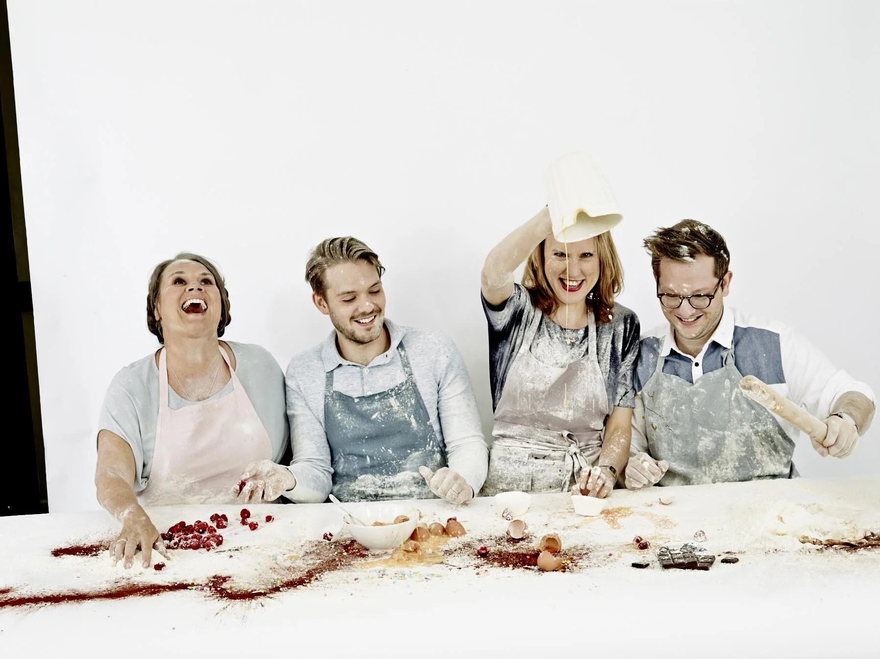 Sainsbury's Magazine, October 2014 'Bake Off' shoot outtake. Photograph: Paul Stuart