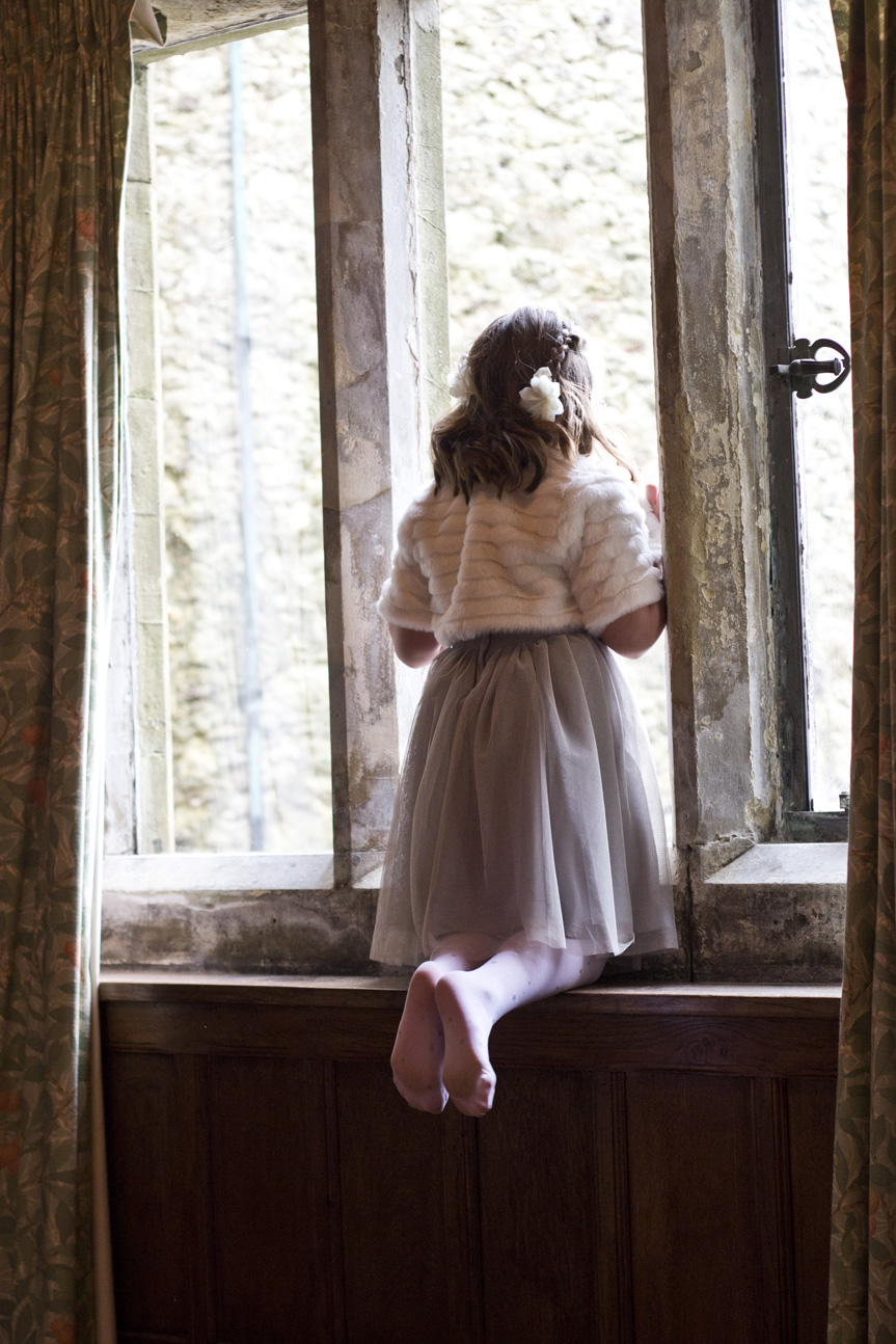One of Kitt's nieces who was a bridesmaid