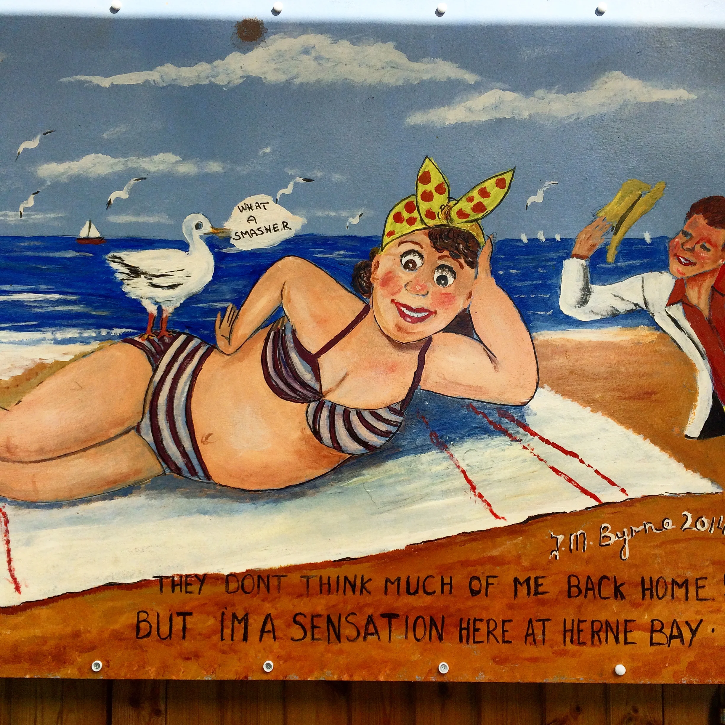 Loved this sign on one of the retail huts