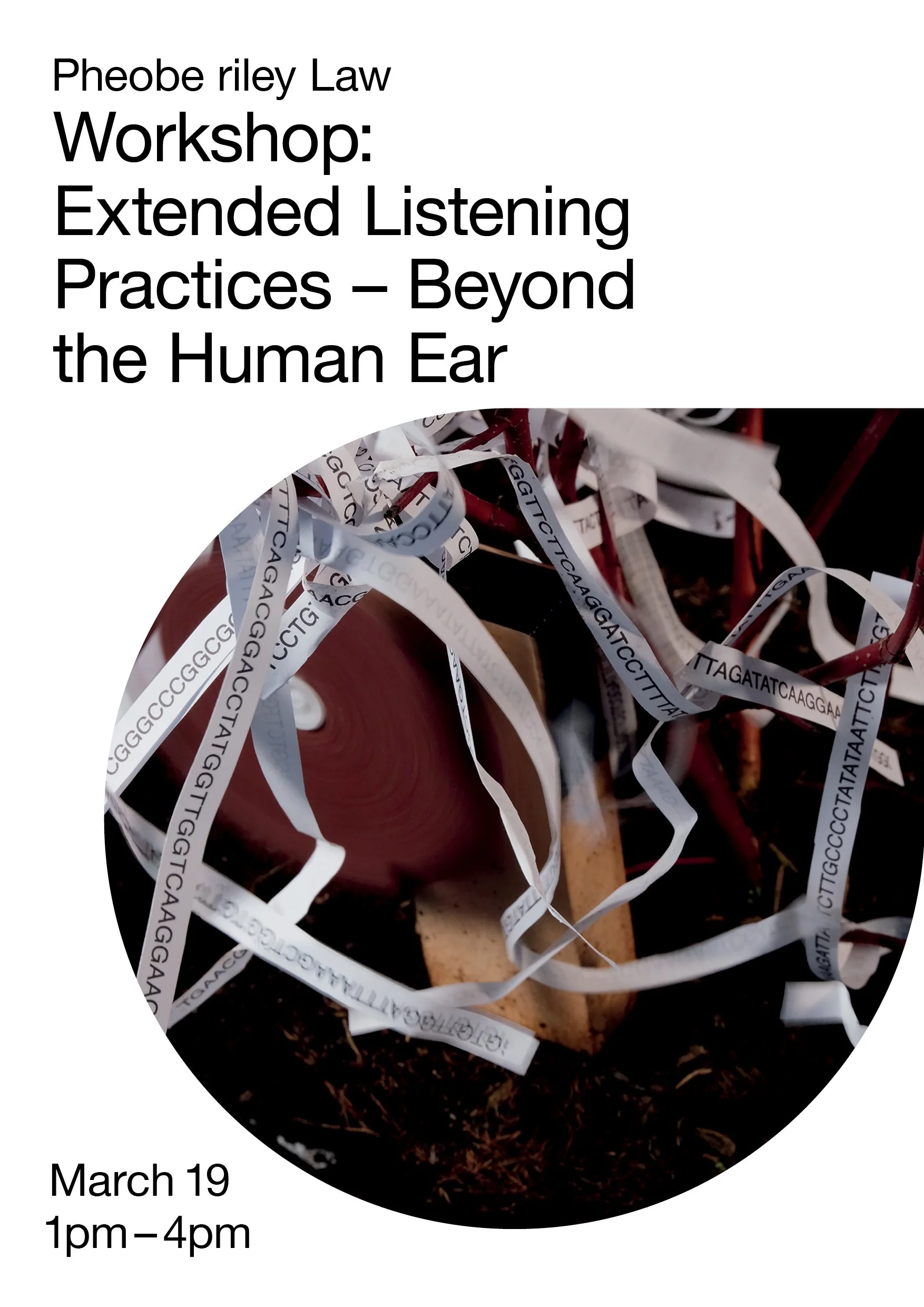 Sound Workshop: Extended Listening Practices - Beyond the Human Ear