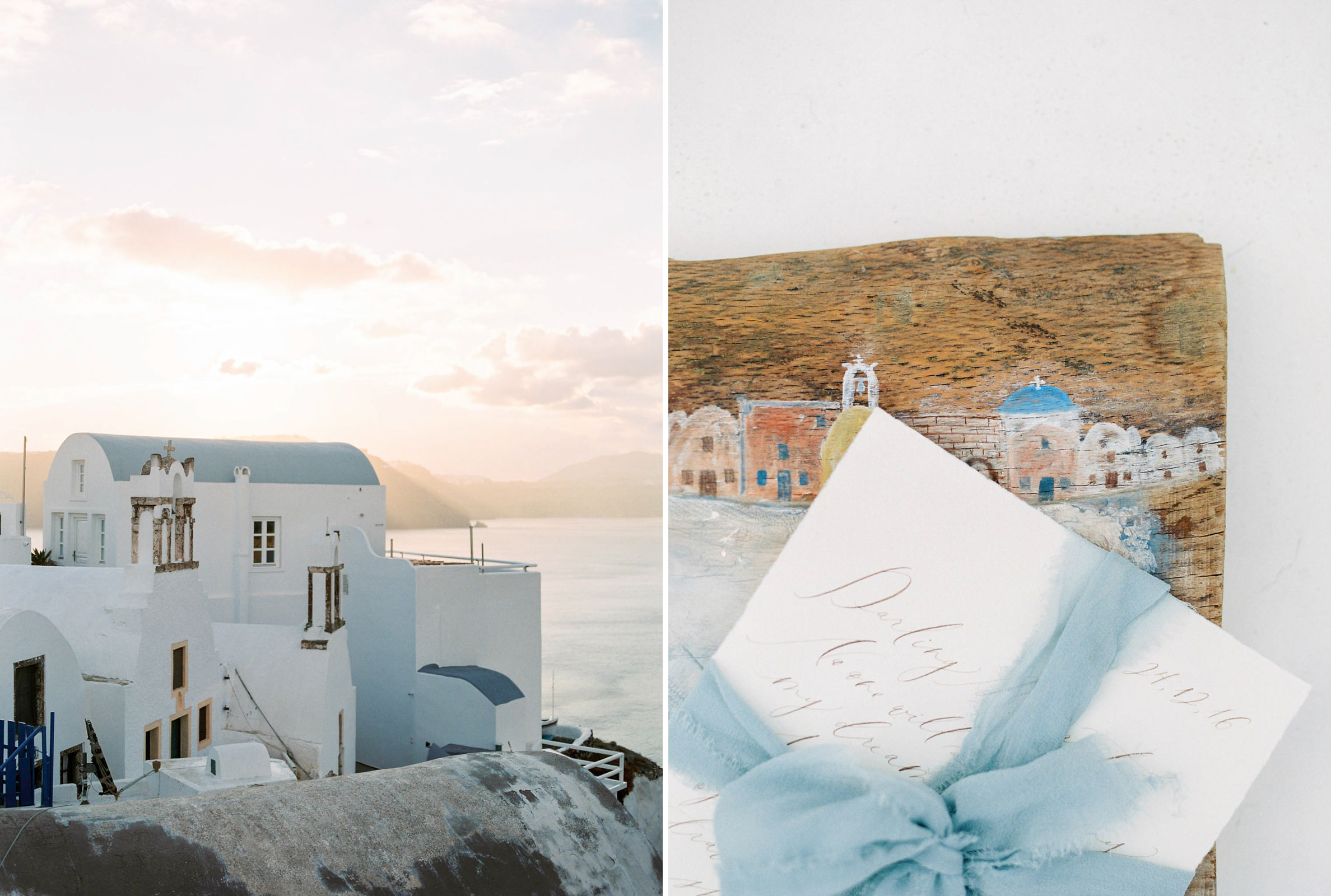 Organic Bridal Boudoir Inspiration in Santorini Greece