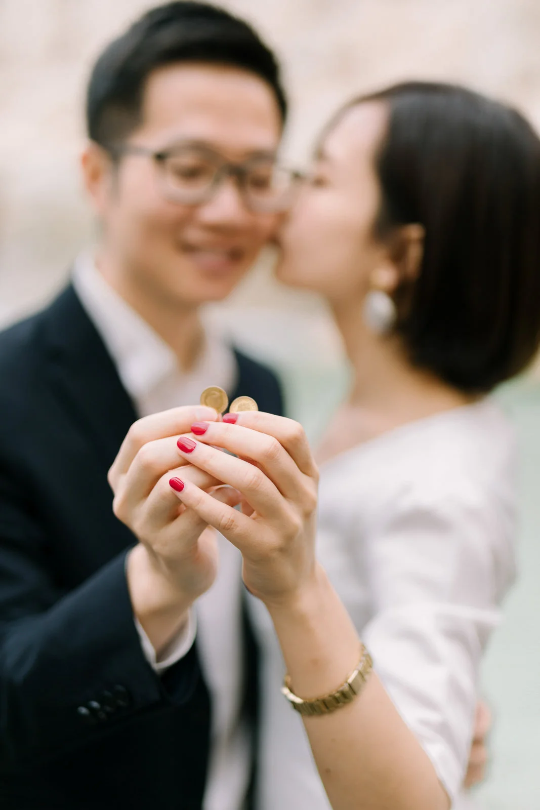 Engagement Session at Trevi Fountain Rome. Photo by CHYMO & MORE