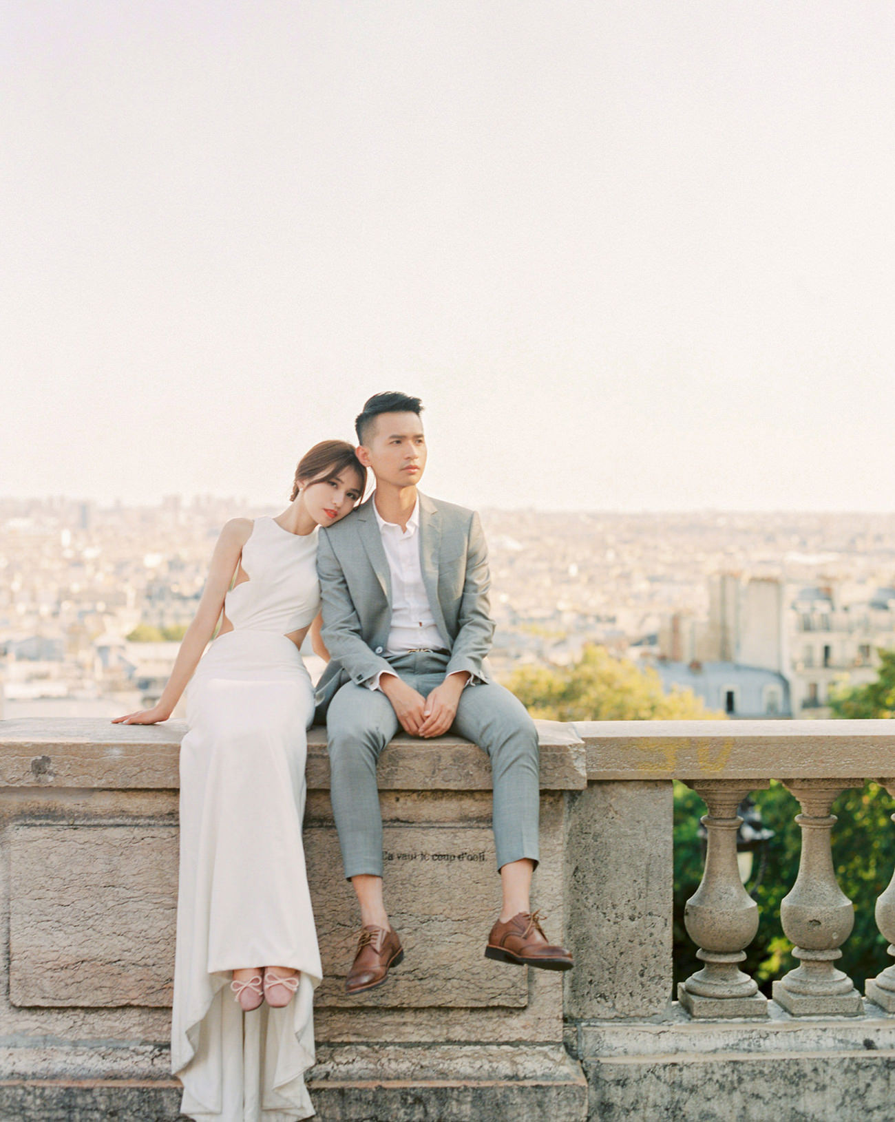 stylish parisian prewedding paris, france