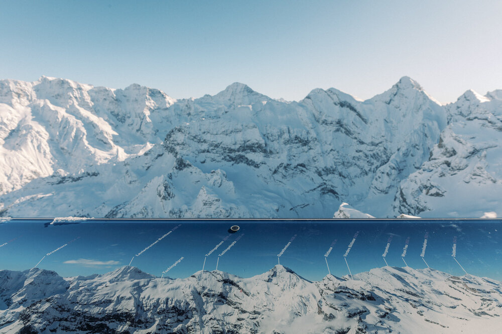 All the Alpine peaks seen from Schilthorn