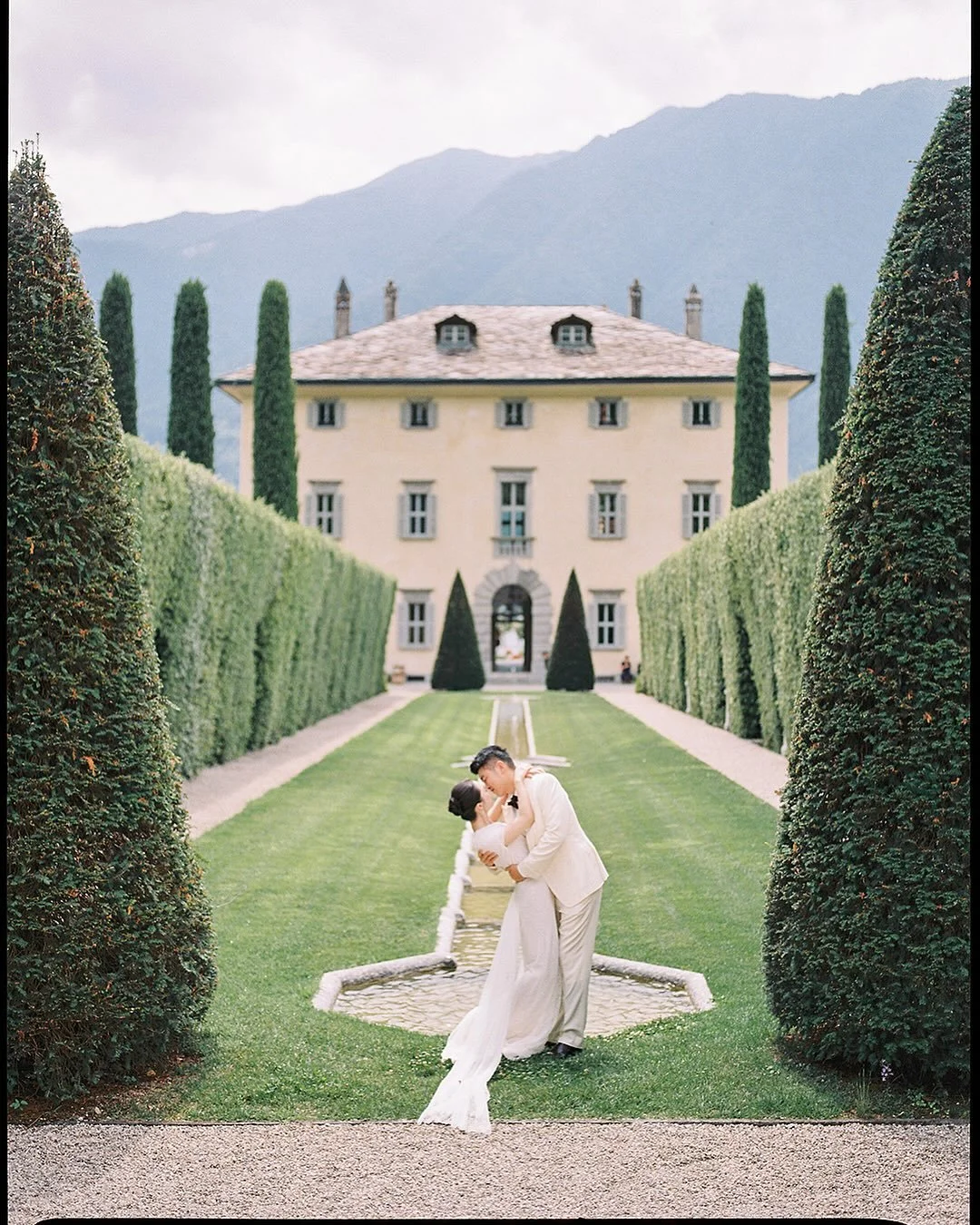 In the garden of Villa Balbiano, for Sasa &amp; Yifu
-
@villa_balbiano 
@monsterhuahua_events