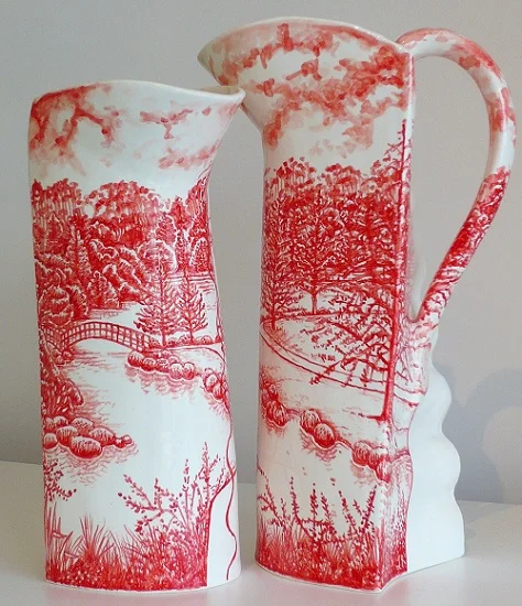 Western Springs in Red. Louise Rive.