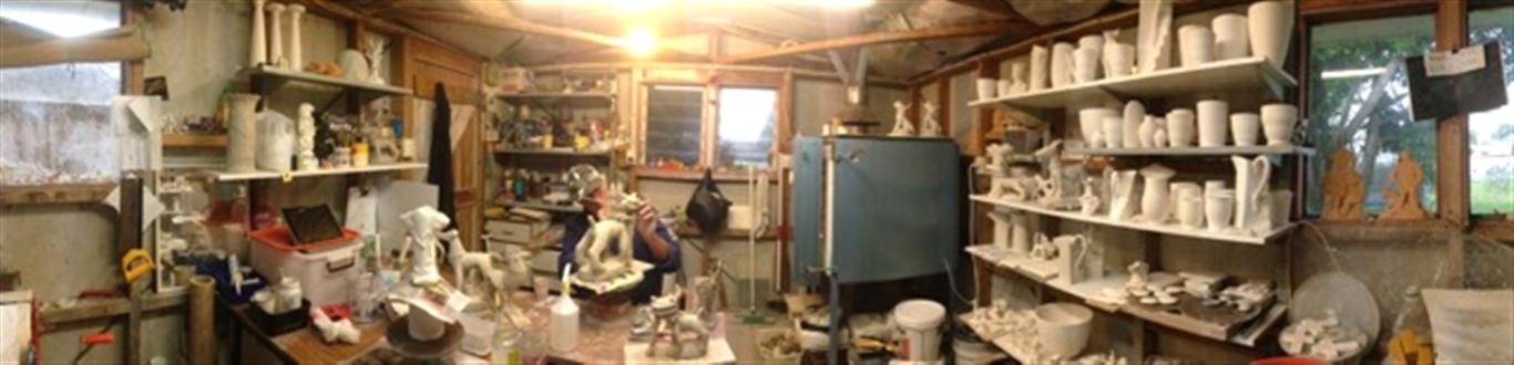 In the workshop in Mangere Bridge