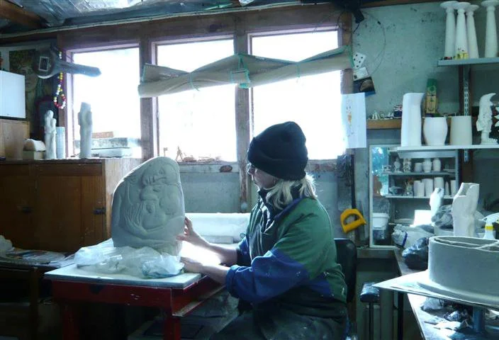 Winter in the workshop, Louise Rive.