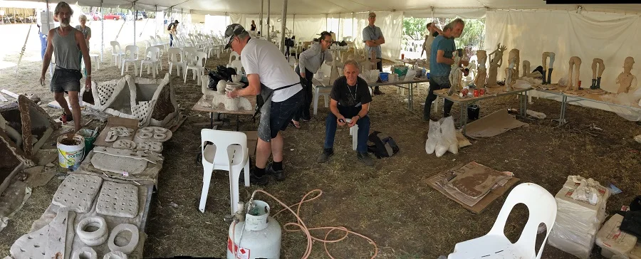 Under the canvas at Red Hill 3