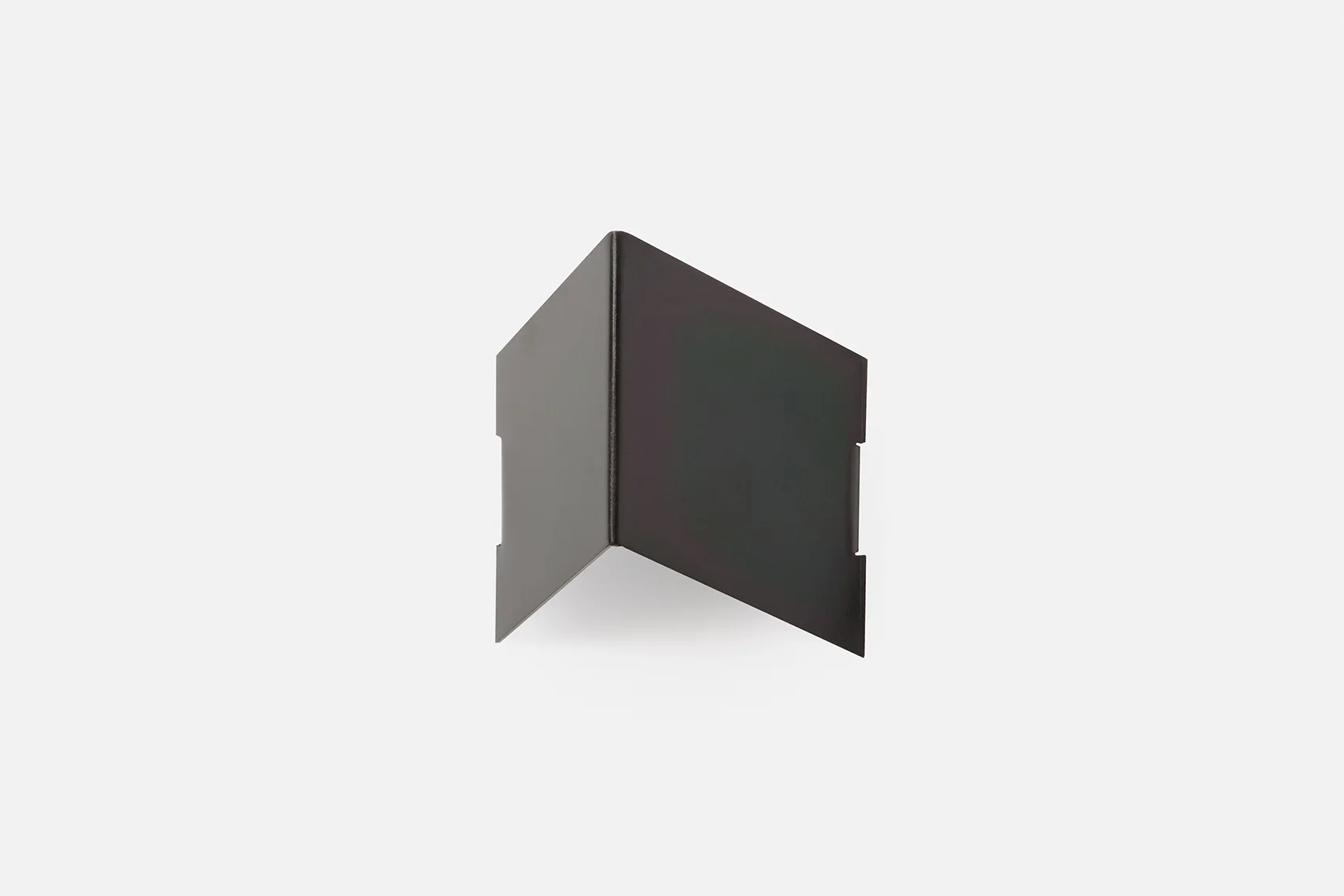 Single fold wall hook in black zinc
