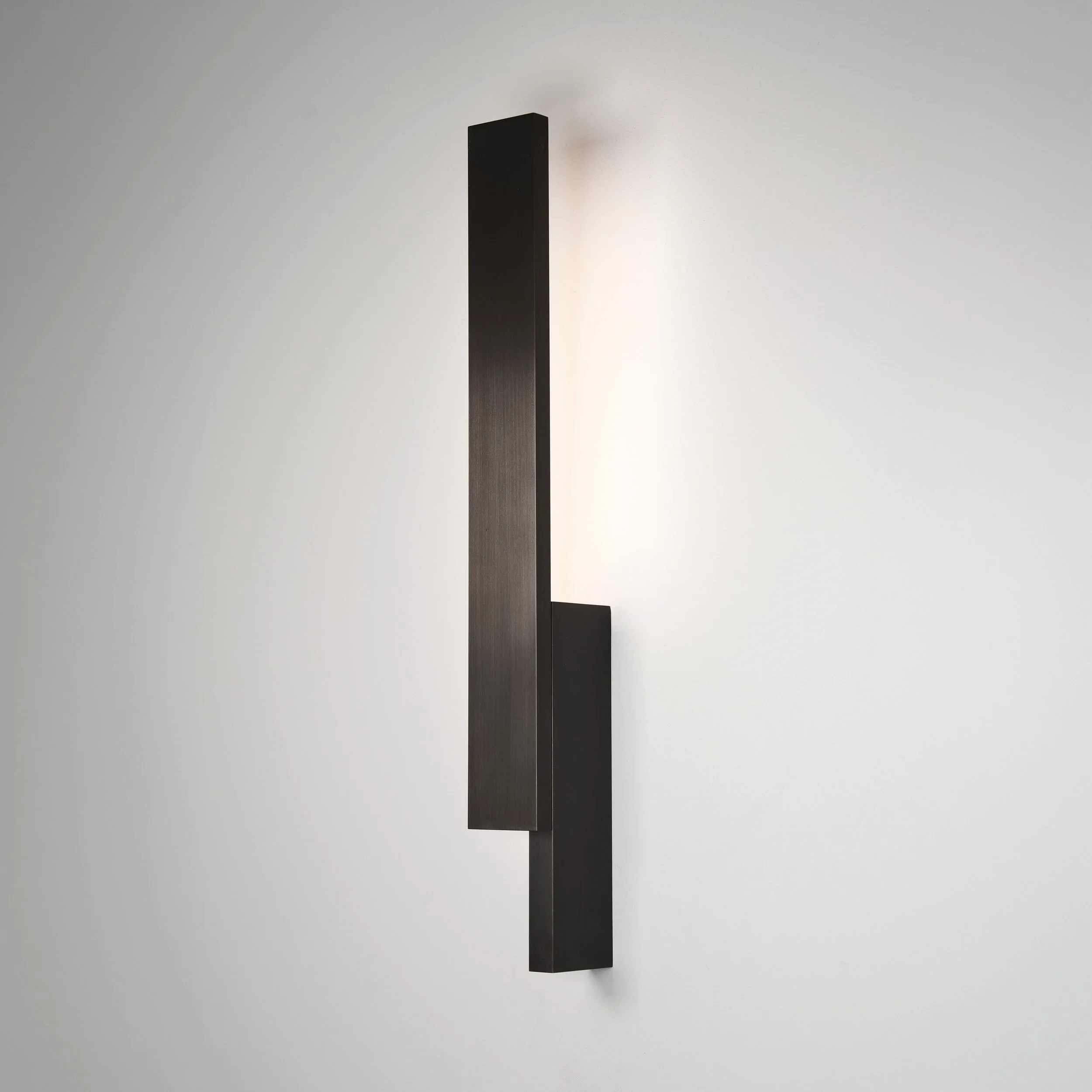 Bloc Wall Sconce — Blackened Brass