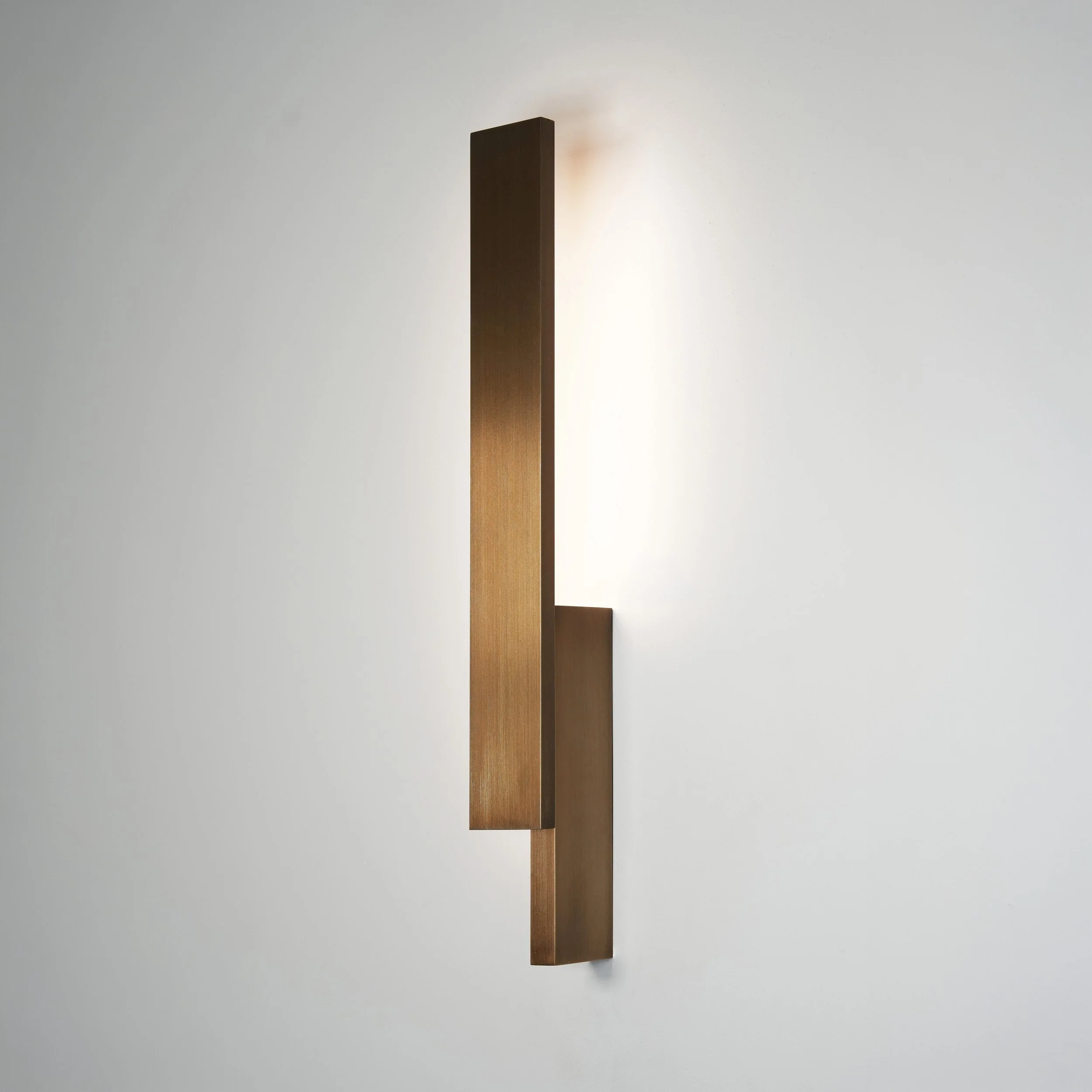 Bloc Wall Sconce — Aged Brass