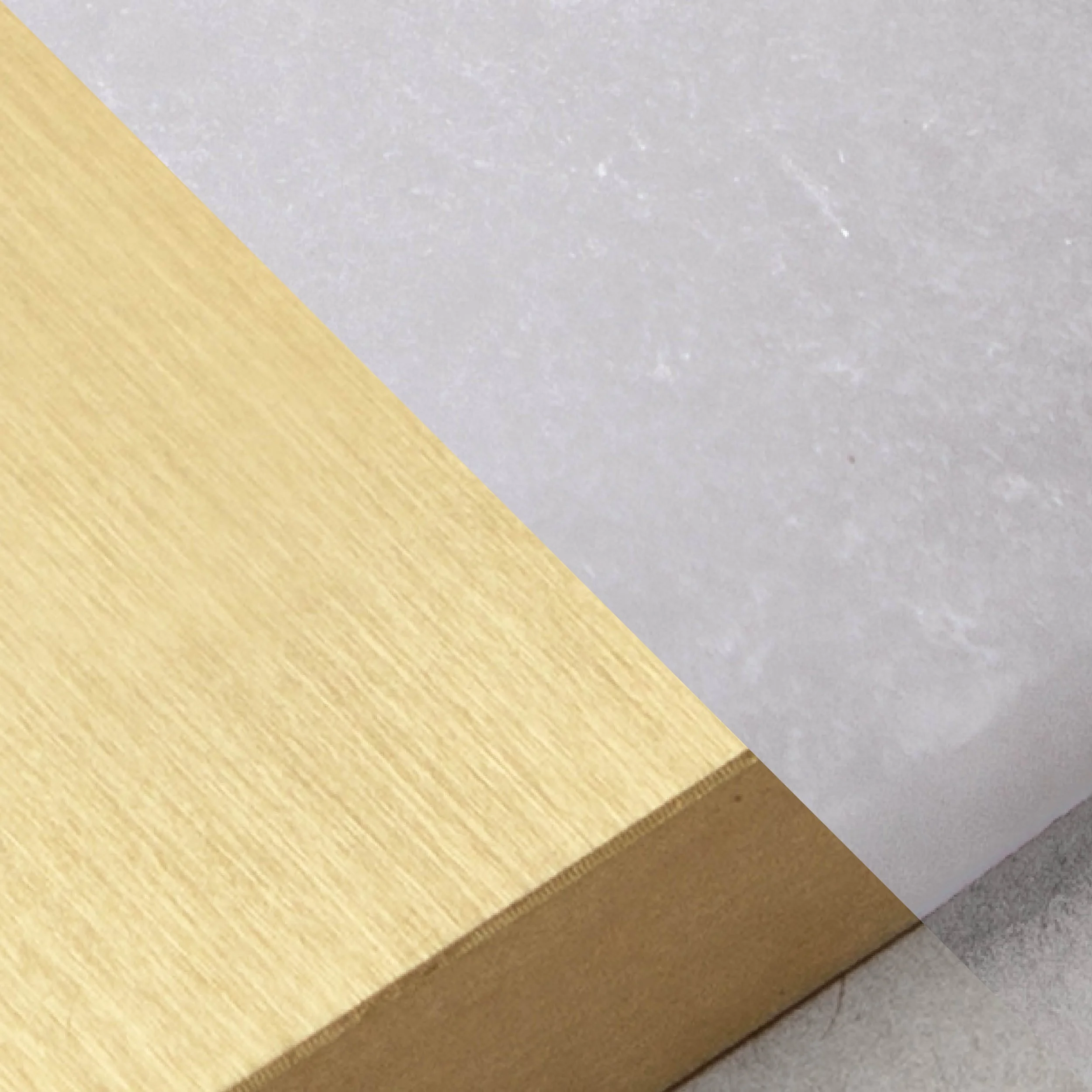 Brushed Brass + Alabaster