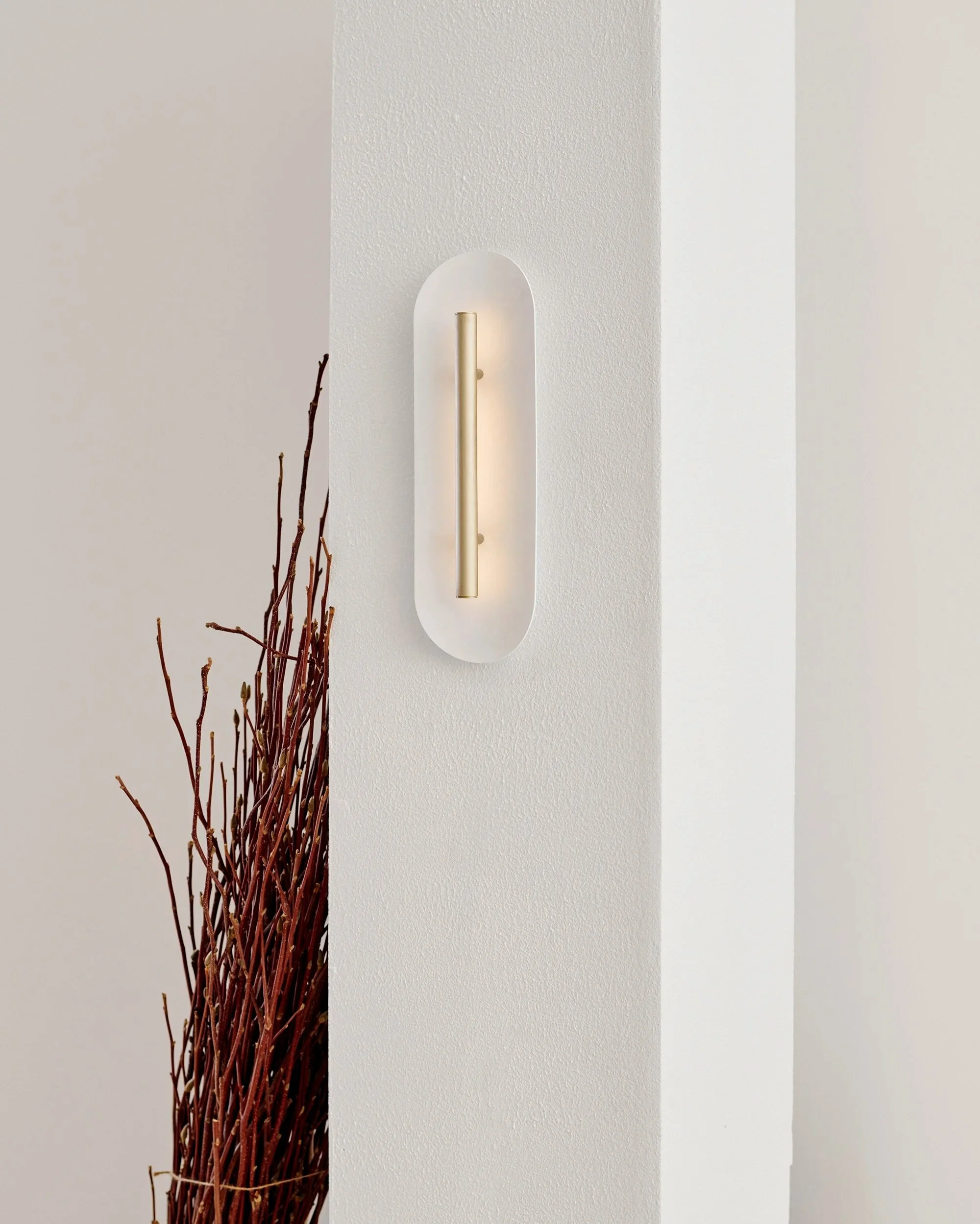SATIN GOLD ANODISED /  MATTE WHITE POWDER-COAT