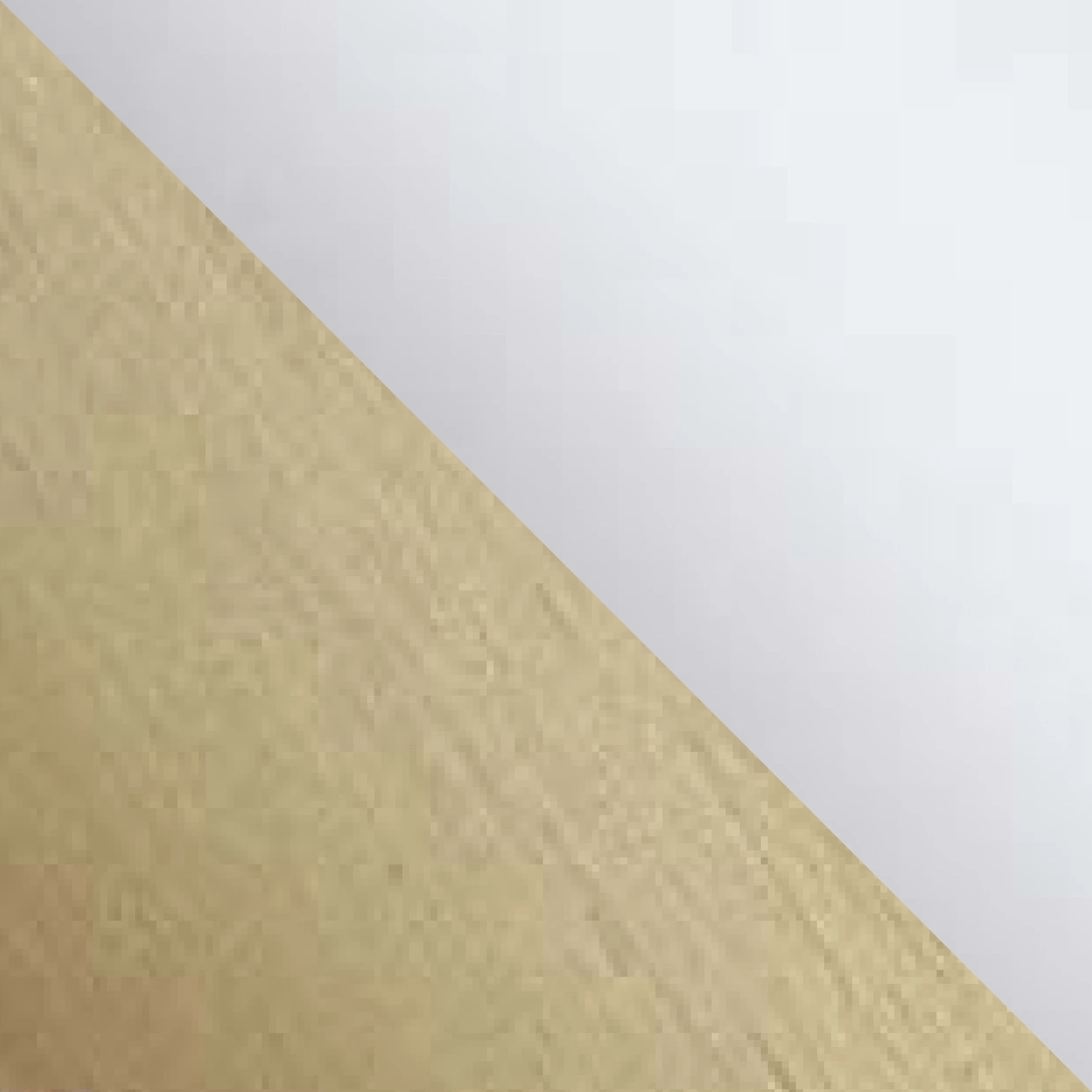Satin Gold Anodised &amp; Powder-coat White