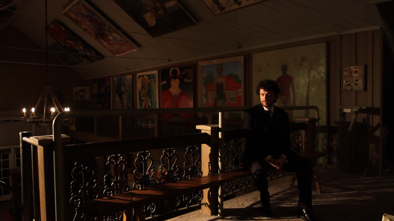 Production still from Sanguine Dreams at di Rosa; The Game