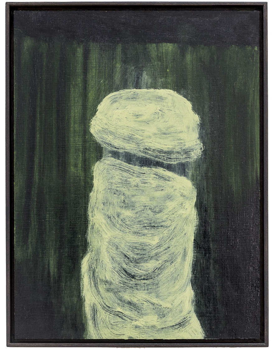 Ohne Titel, Öl auf Papier auf MDF, 40 x 30 cm, 2017