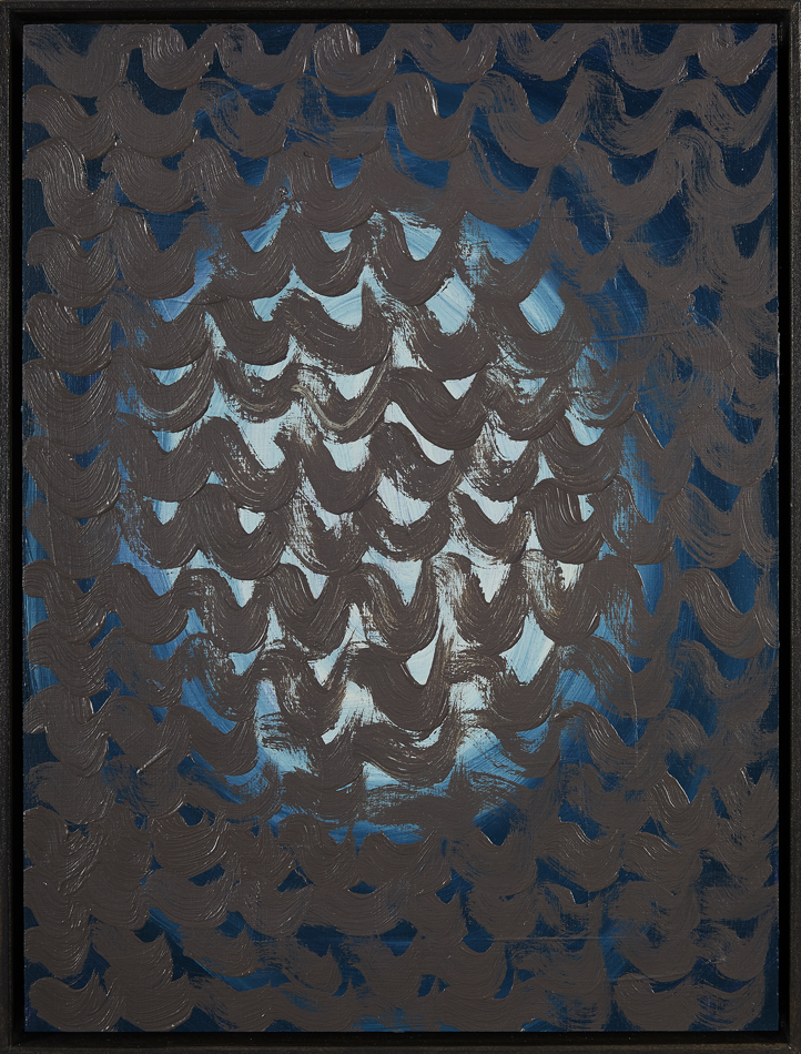 Ohne Titel, Öl auf Papier auf MDF, 40 x 30 cm, 2017