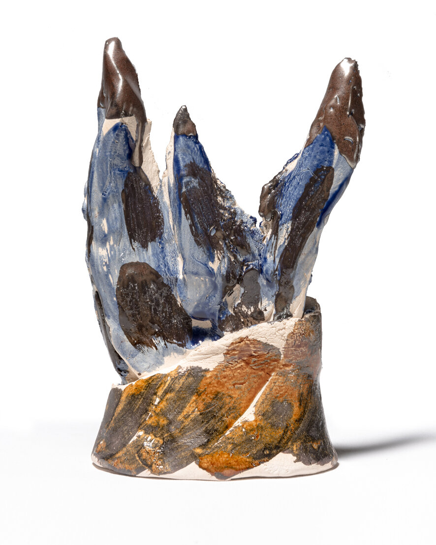 Ohne Titel, glasierte Keramik, Höhe 18 cm, 2016