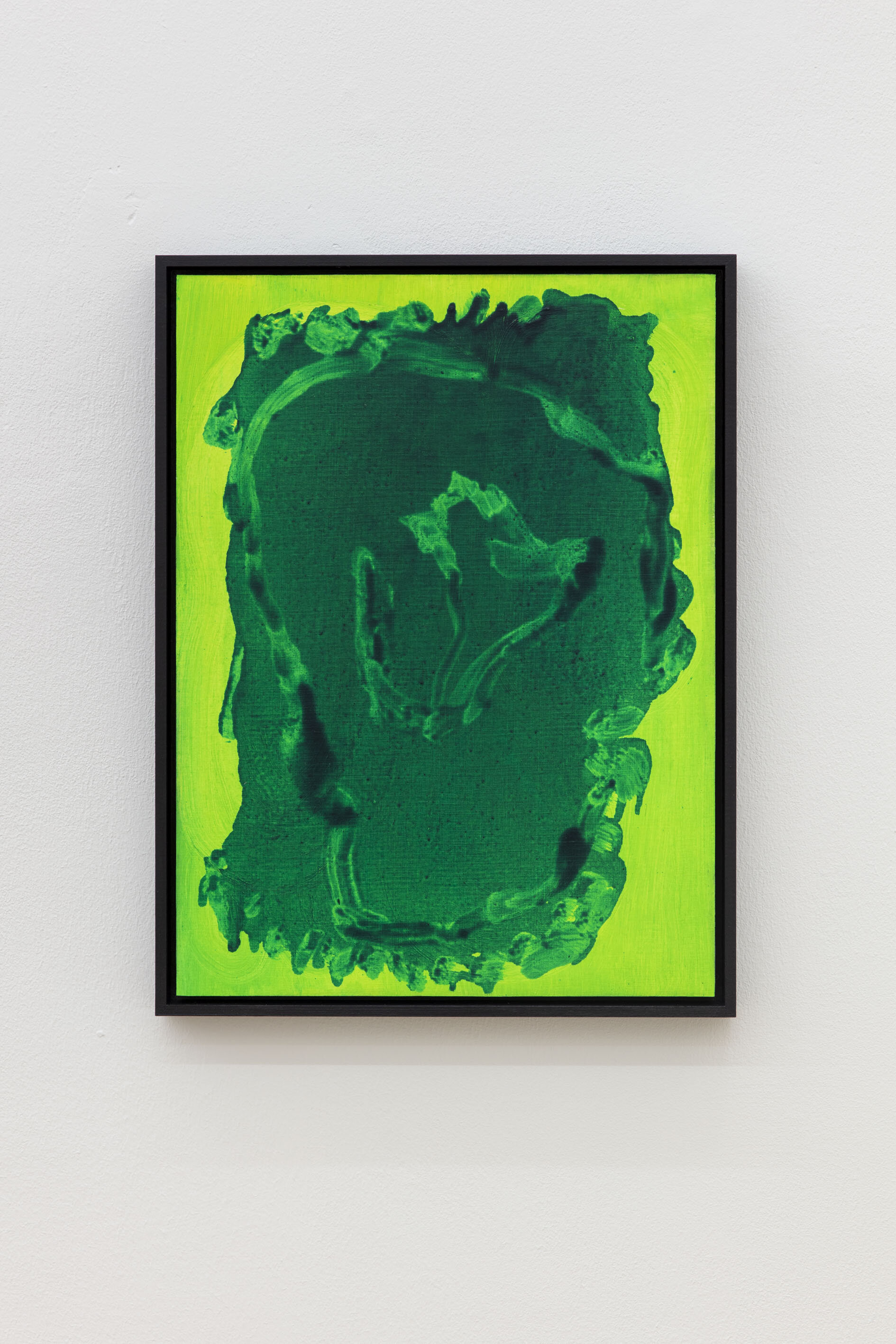 Ohne Titel, Öl auf Papier auf MDF in Künstlerrahmen,  39,6 x 29,6 cm, 2021