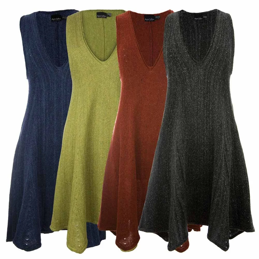 Knitted swing sweater dress or jumper dress  Susan Holton Knitwear