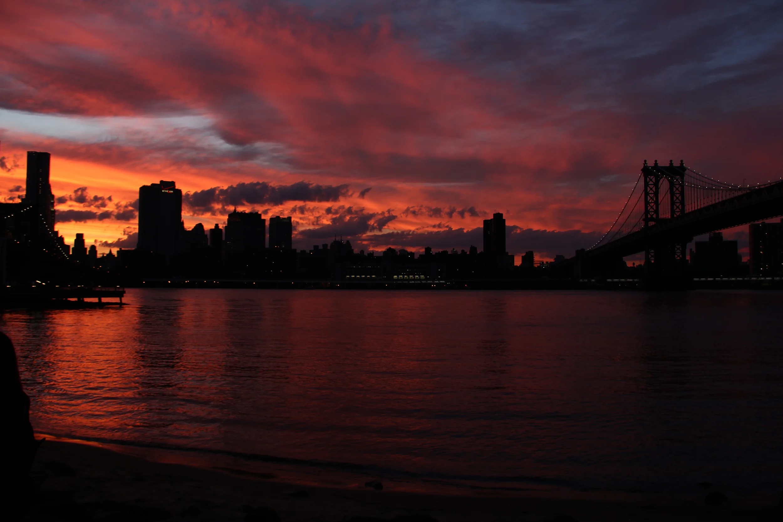 Brooklyn Bridge sunset