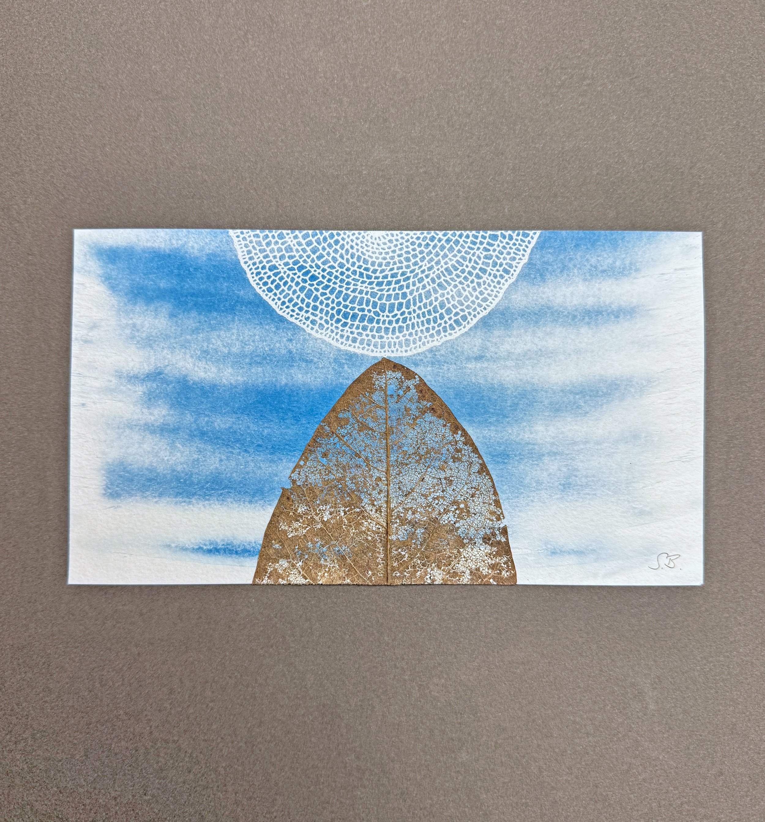 Susanna Bauer - Earth and Light IV, 2025, cyanotype print, magnolia leaf, 20.3 x 11.4 cm (photo_Susanna Bauer).jpg