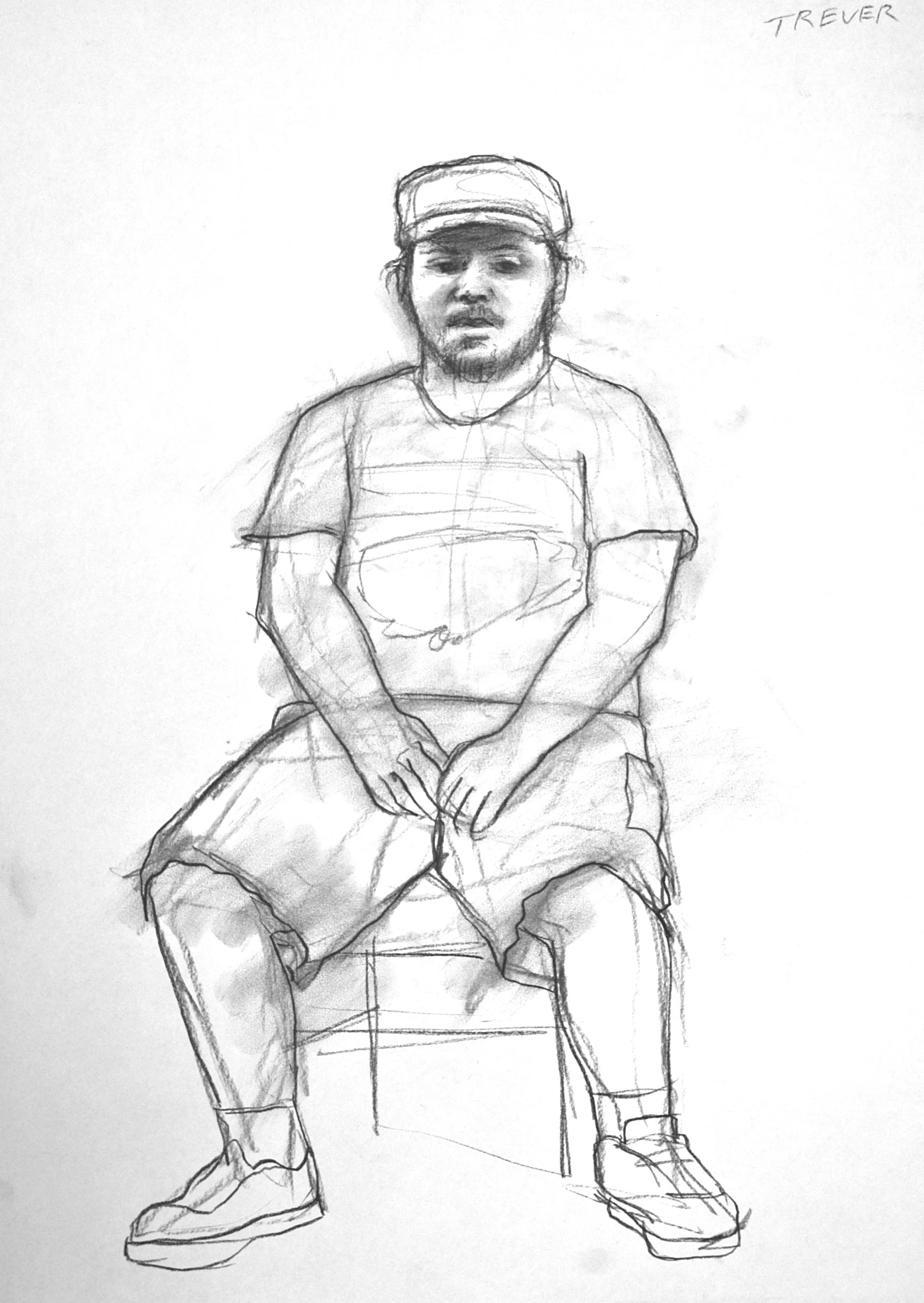  charcoal on paper  18 x 24 inches 