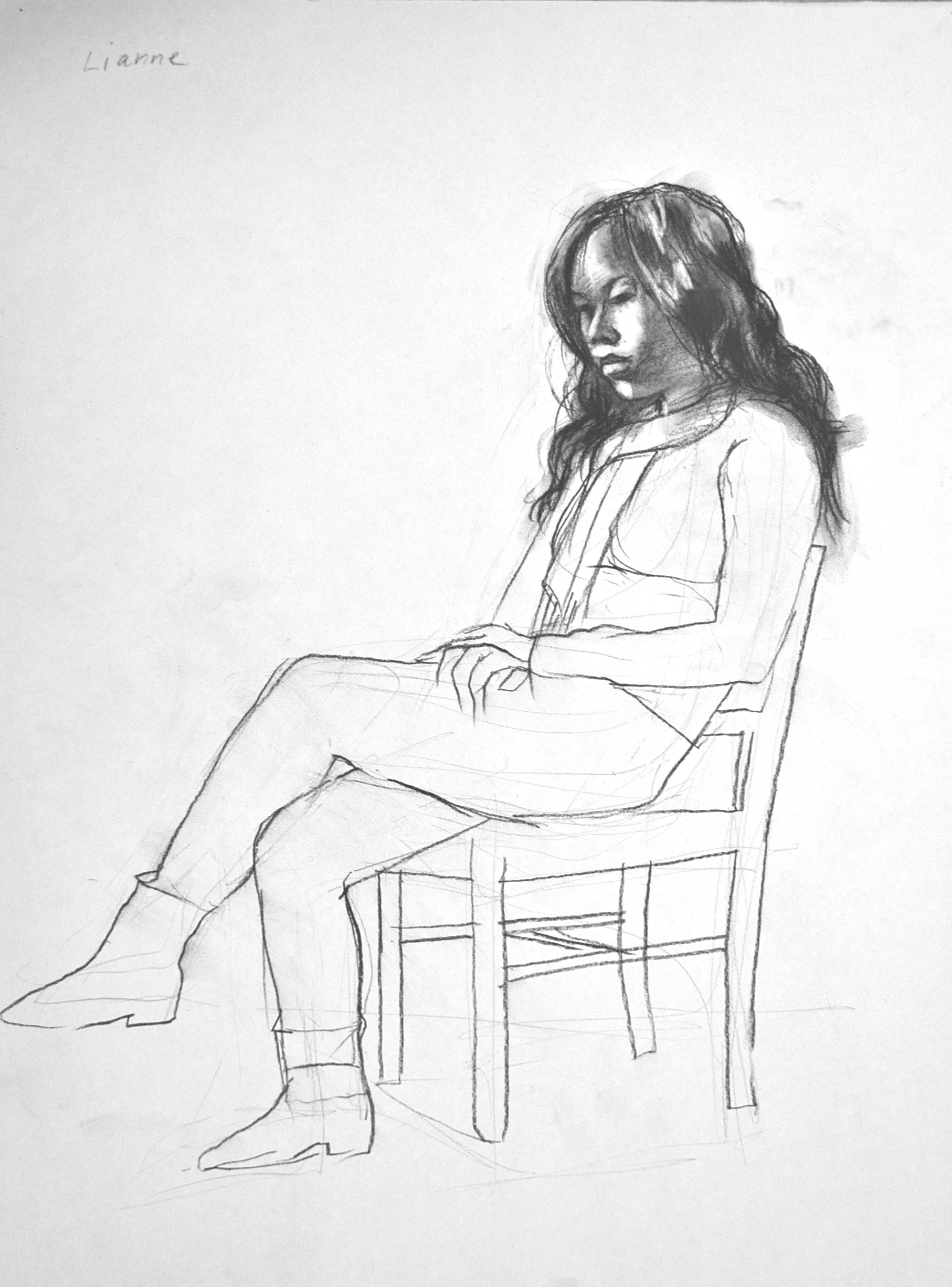  charcoal on paper  18 x 24 inches 