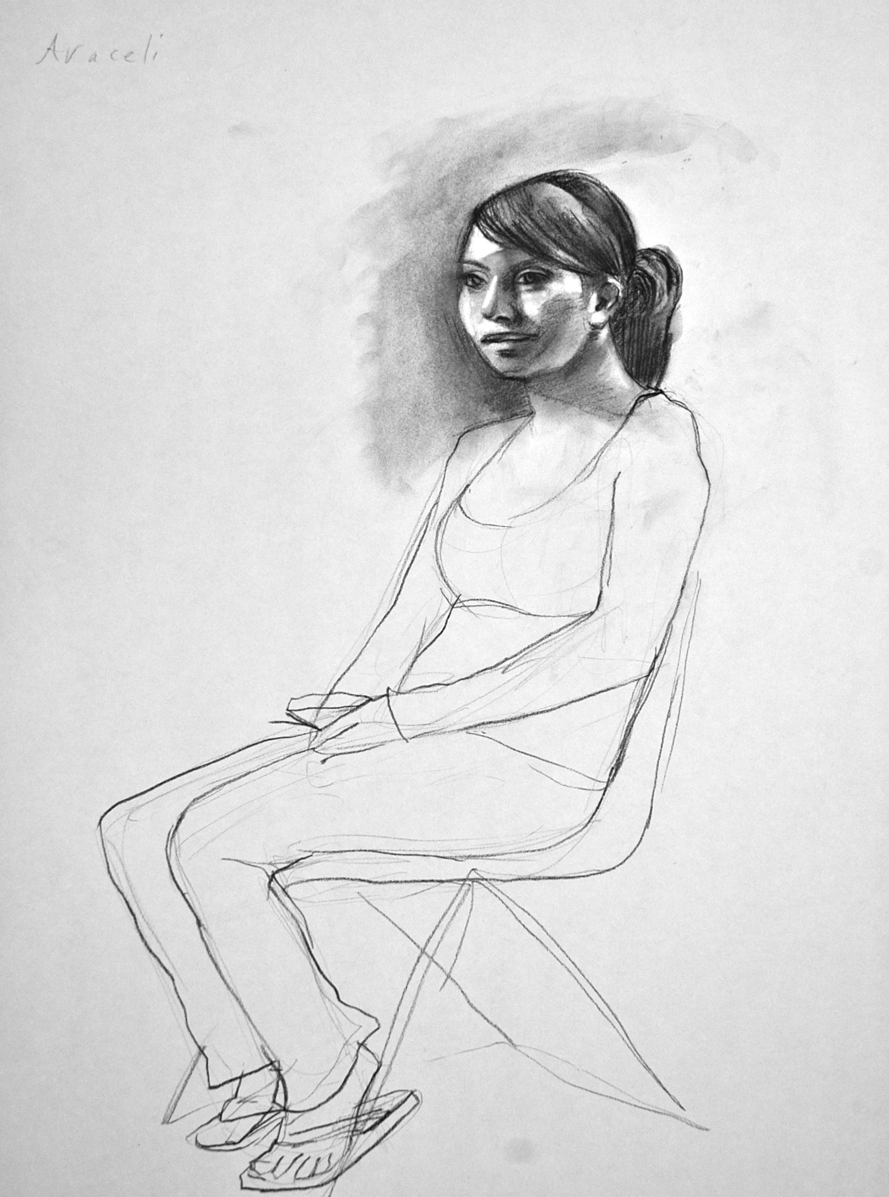  charcoal on paper  18 x 24 inches 