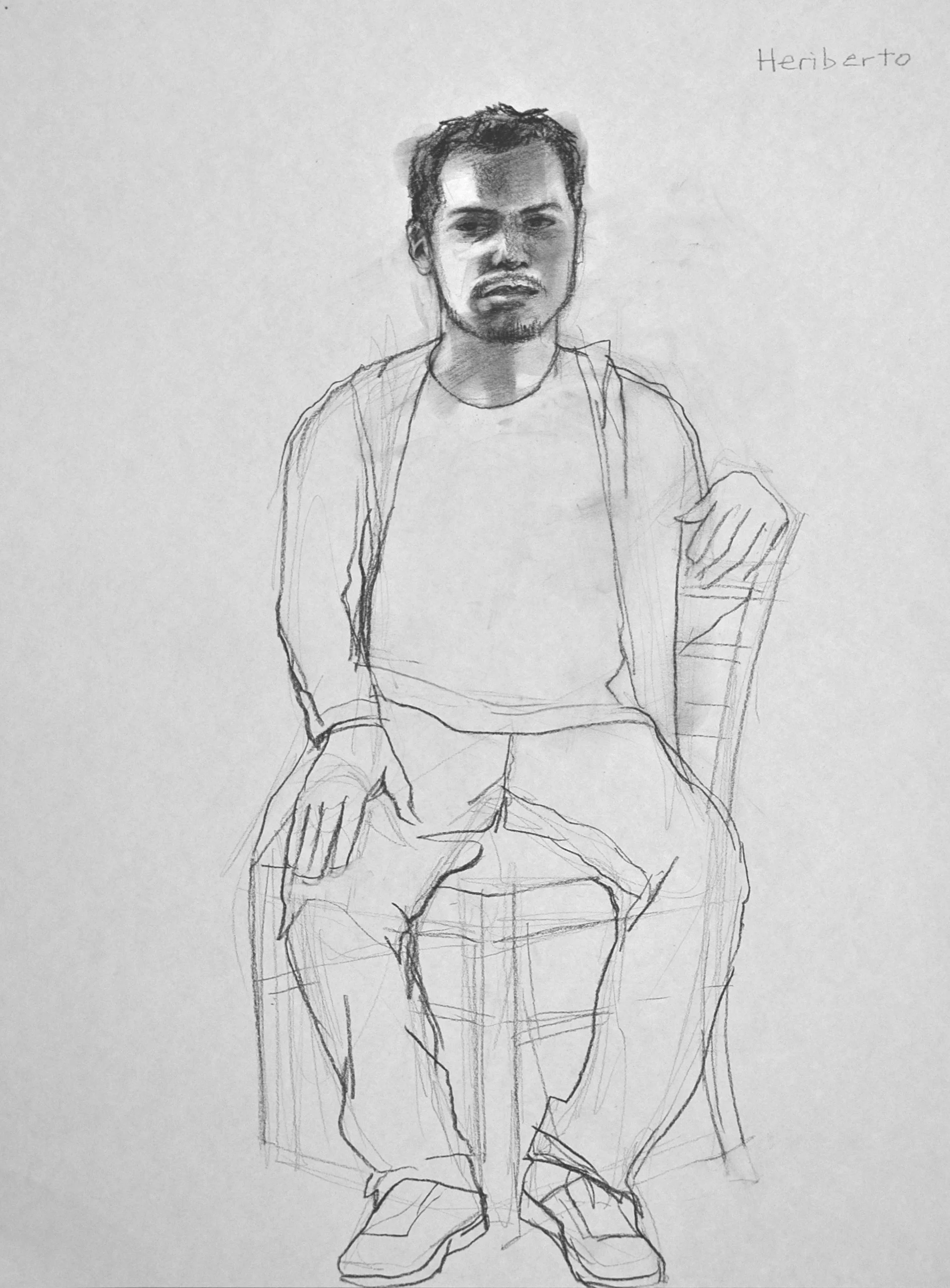  charcoal on paper  18 x 24 inches 