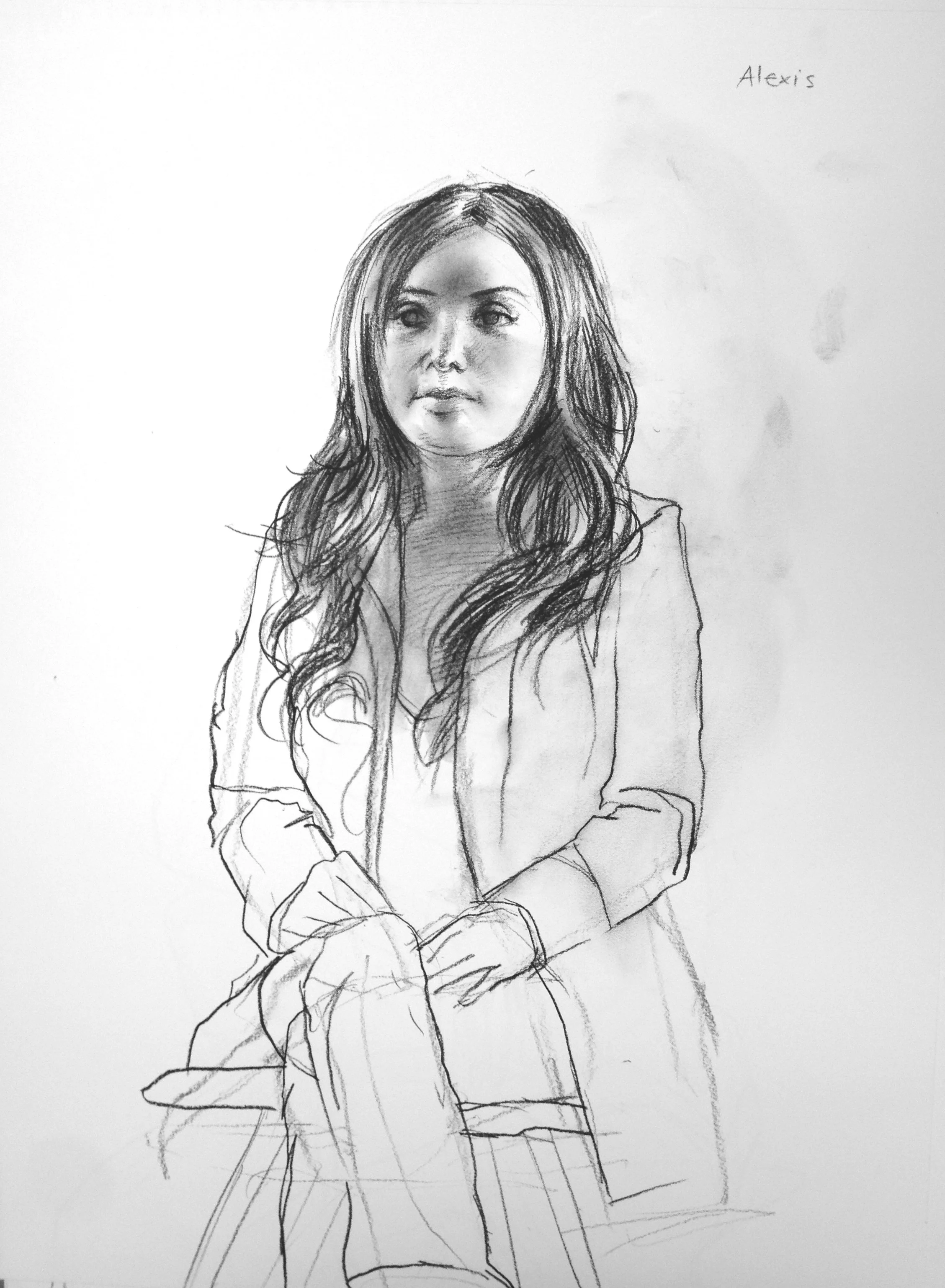  charcoal on paper  18 x 24 inches 